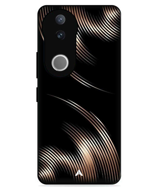 Stripe Pattern 1 Metal Back Cover Phone Case for Vivo v50