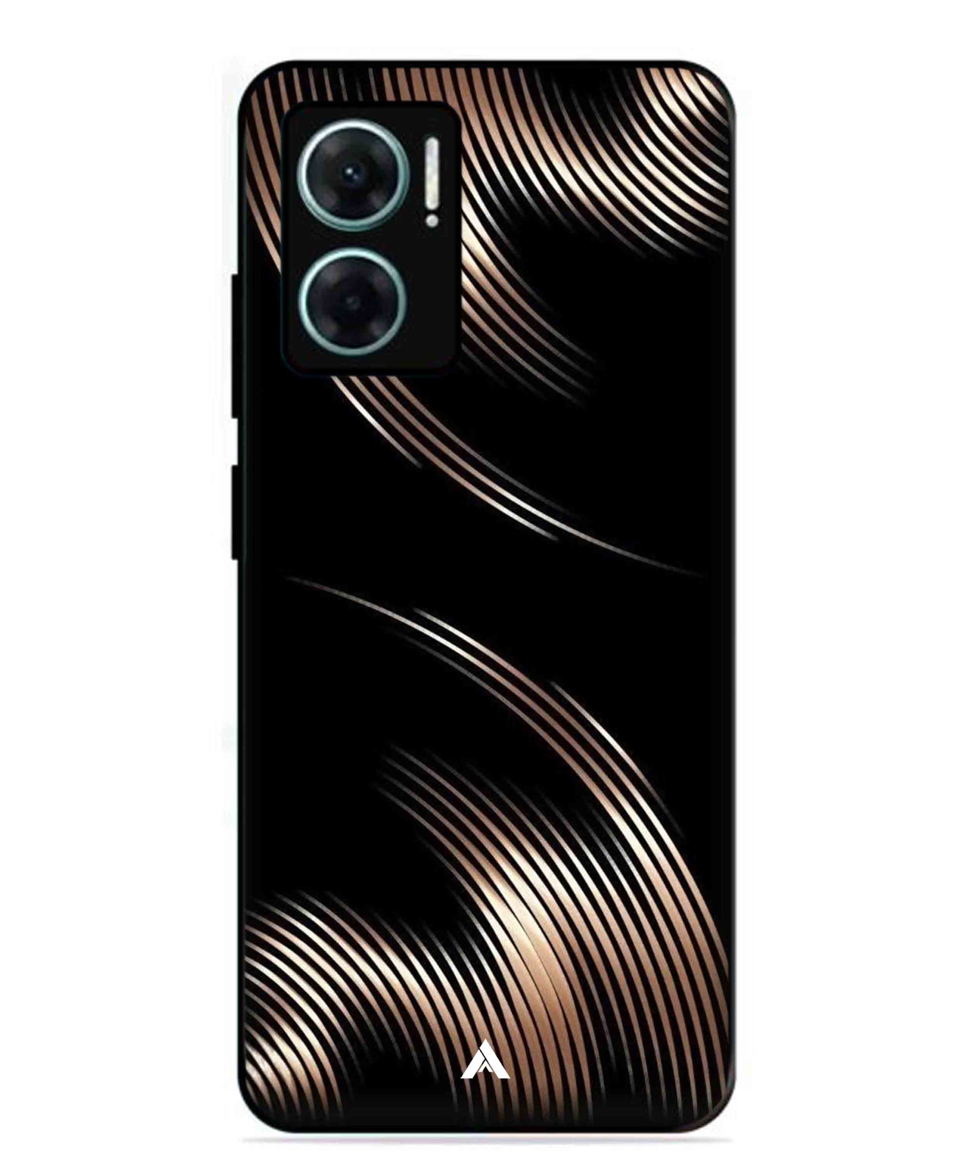 Stripe Pattern 1 Metal Back Cover Phone Case for Xiaomi Redmi 11 Prime 5G