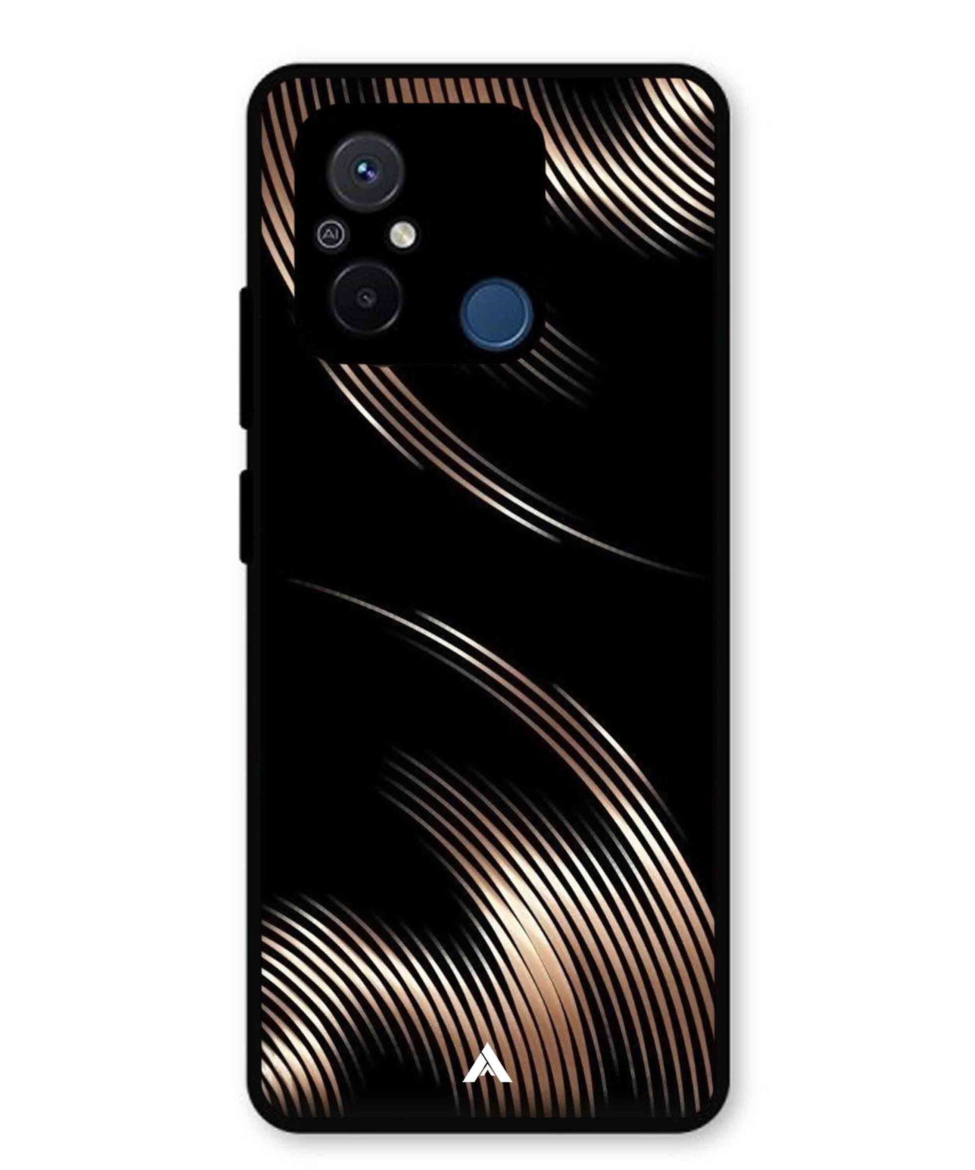 Stripe Pattern 1 Metal Back Cover Phone Case for Xiaomi Redmi 12C