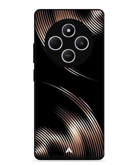 Stripe Pattern 1 Metal Back Cover Phone Case for Xiaomi Redmi 14C