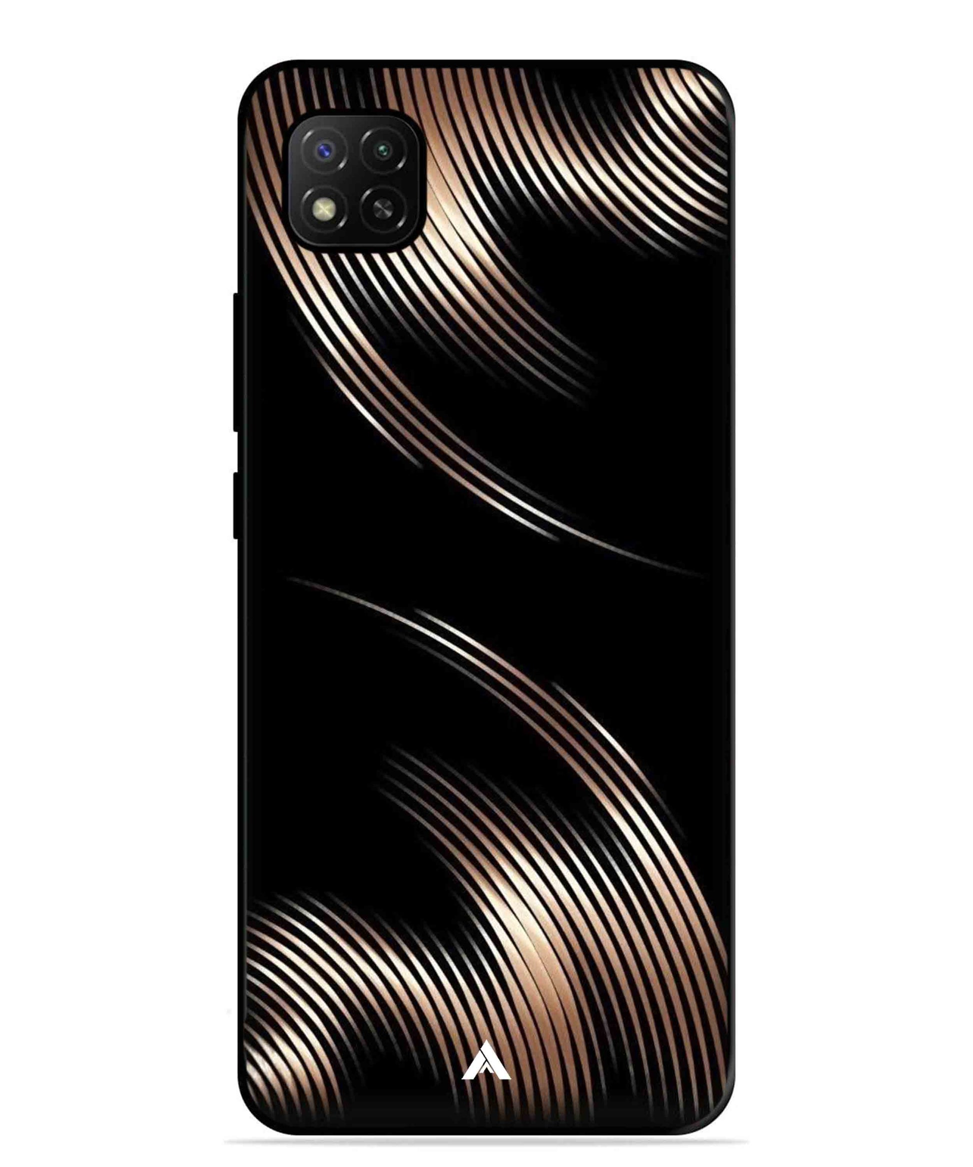 Stripe Pattern 1 Metal Back Cover Phone Case for Xiaomi Redmi 9C