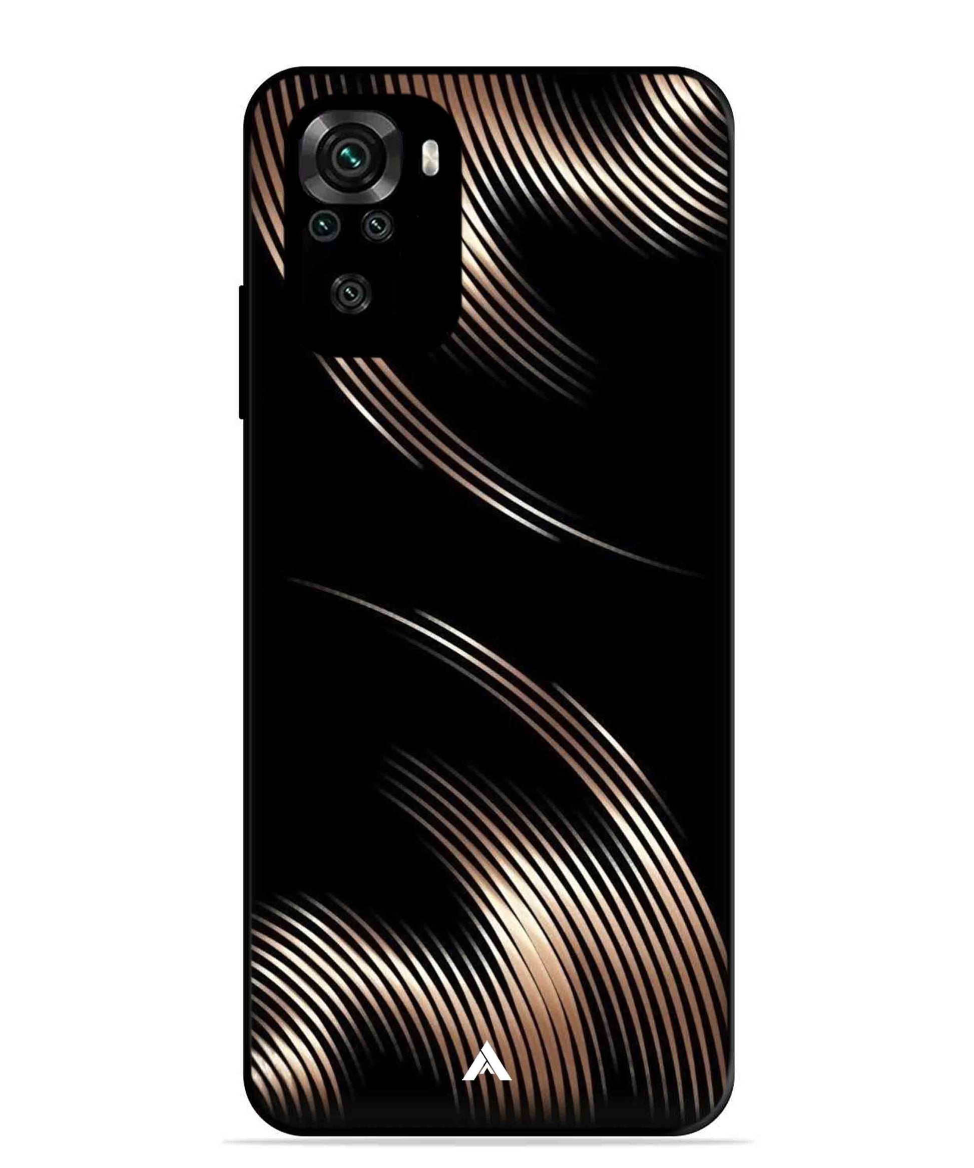 Stripe Pattern 1 Metal Back Cover Phone Case for Xiaomi Redmi Note 10S