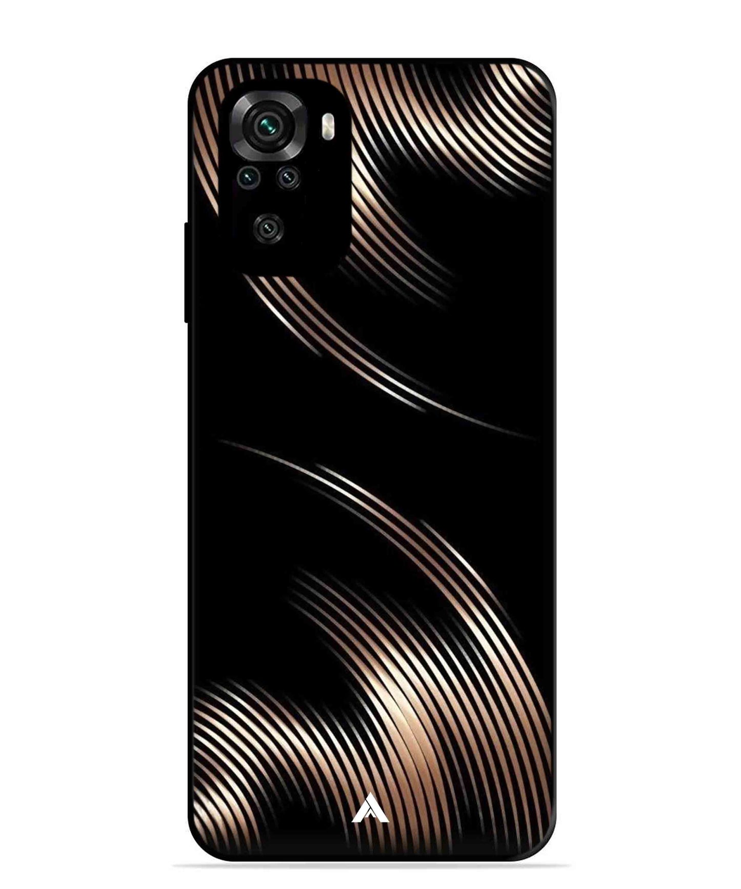 Stripe Pattern 1 Metal Back Cover Phone Case for Xiaomi Redmi Note 11SE