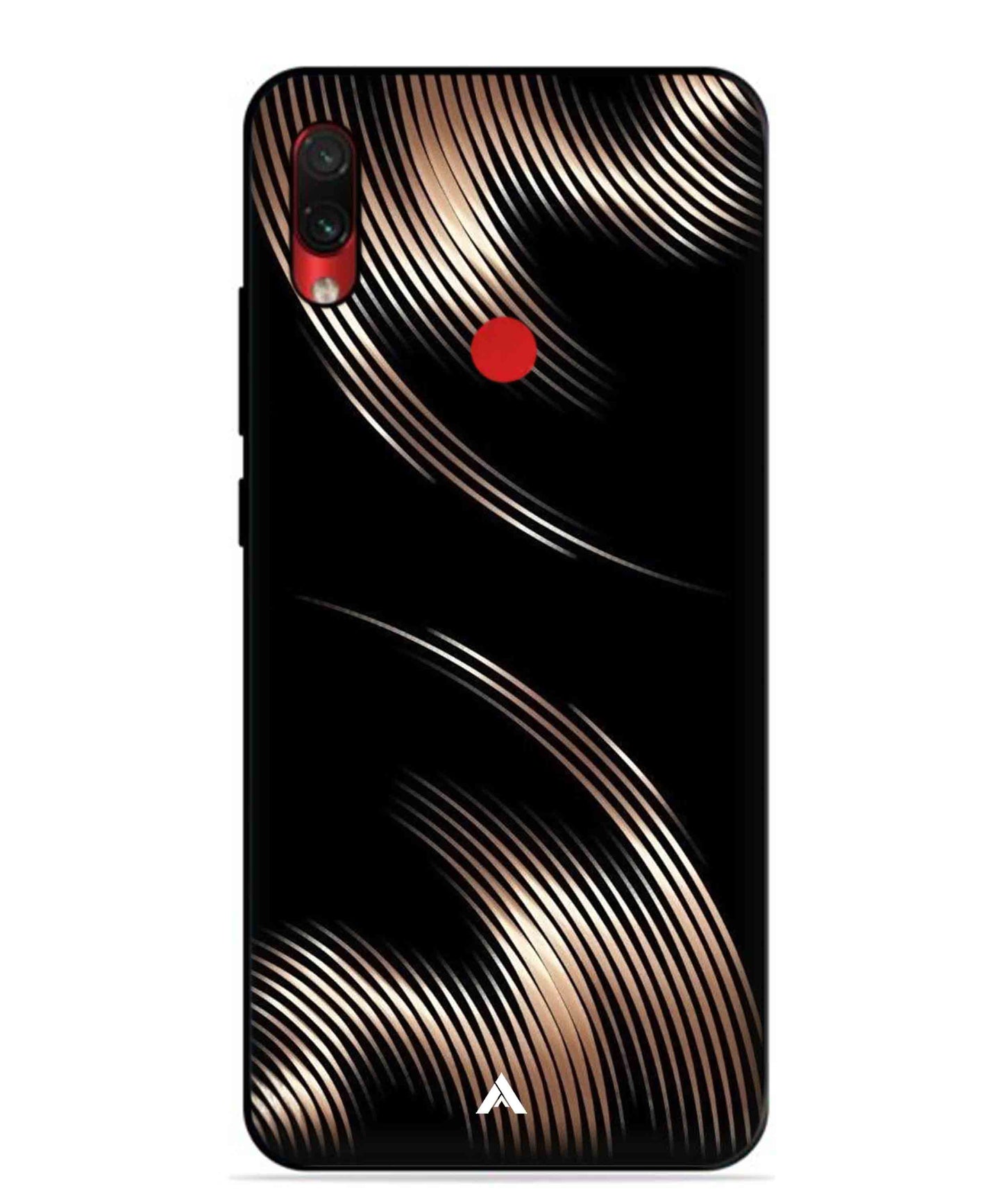 Stripe Pattern 1 Metal Back Cover Phone Case for Xiaomi Redmi Note 7 Pro