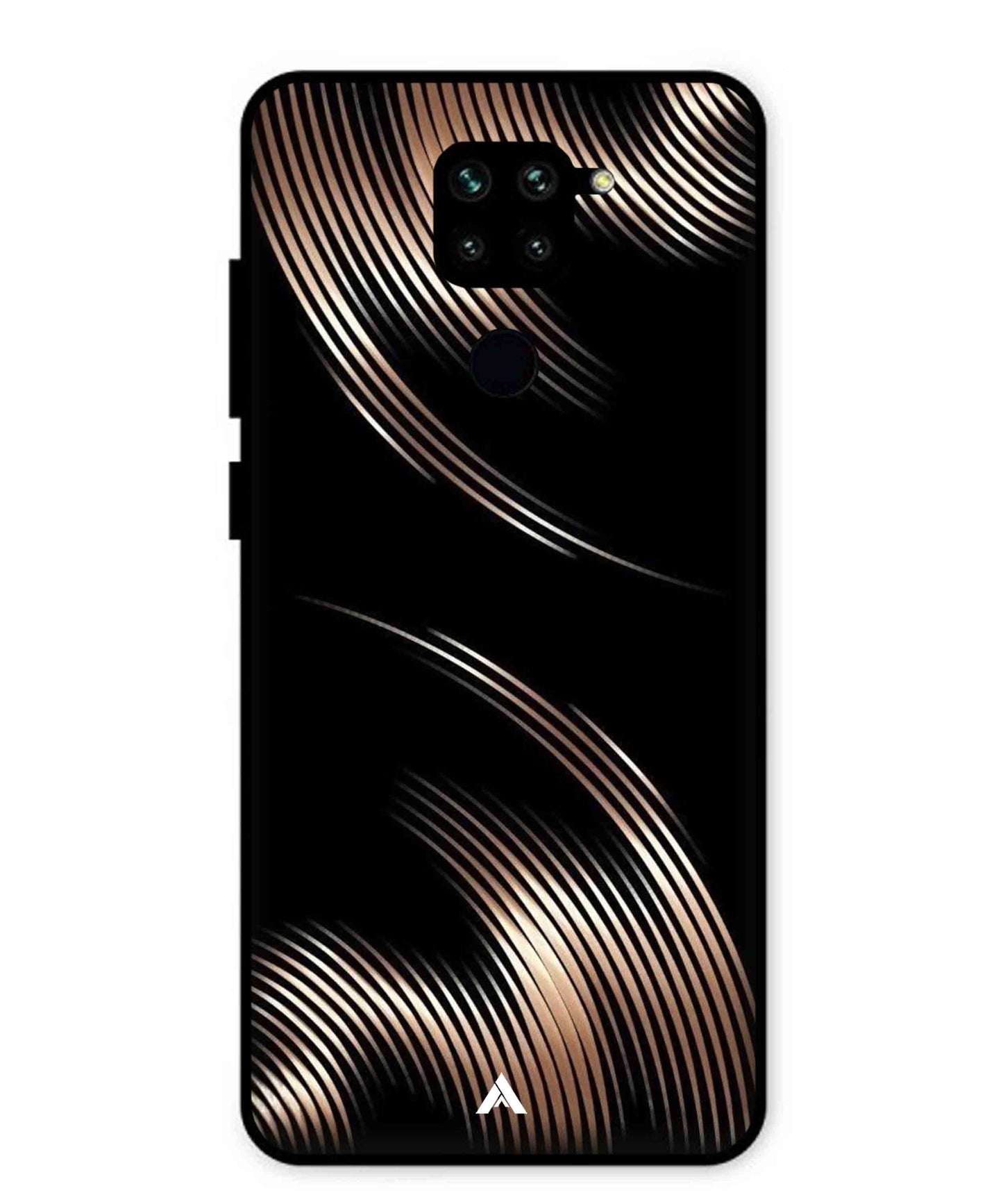 Stripe Pattern 1 Metal Back Cover Phone Case for Xiaomi Redmi Note 9