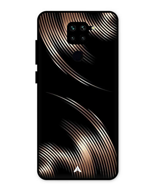 Stripe Pattern 1 Metal Back Cover Phone Case for Xiaomi Redmi Note 9