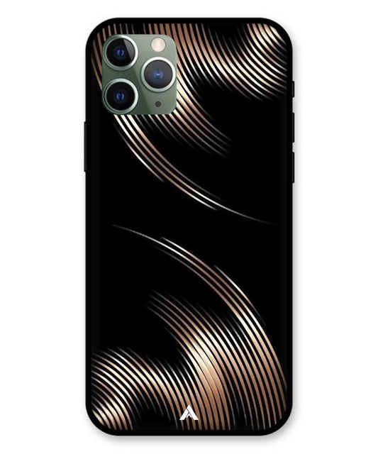 Stripe Pattern 1 Metal Back Cover Phone Case for iPhone 11 Pro