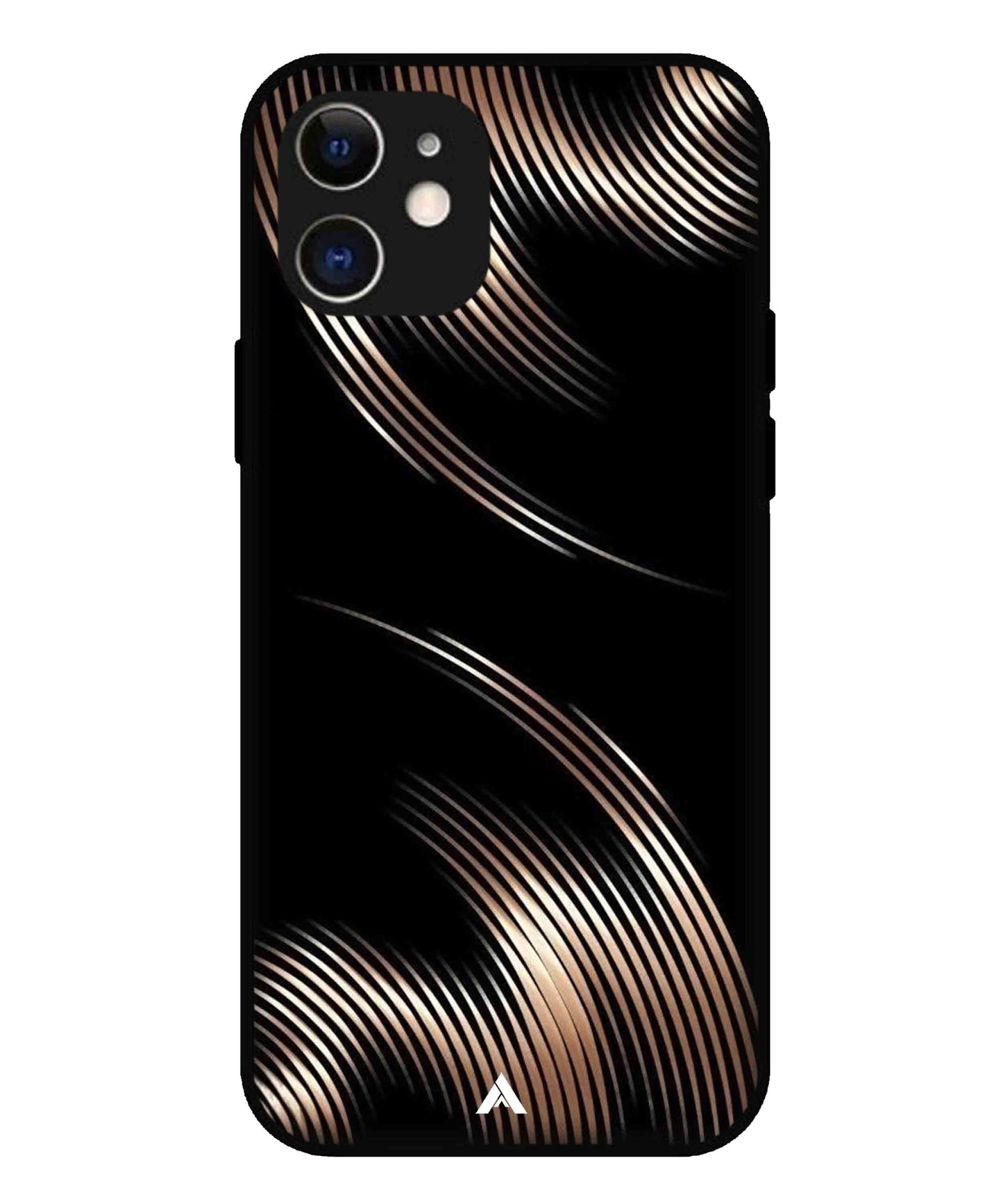 Stripe Pattern 1 Metal Back Cover Phone Case for iPhone 12