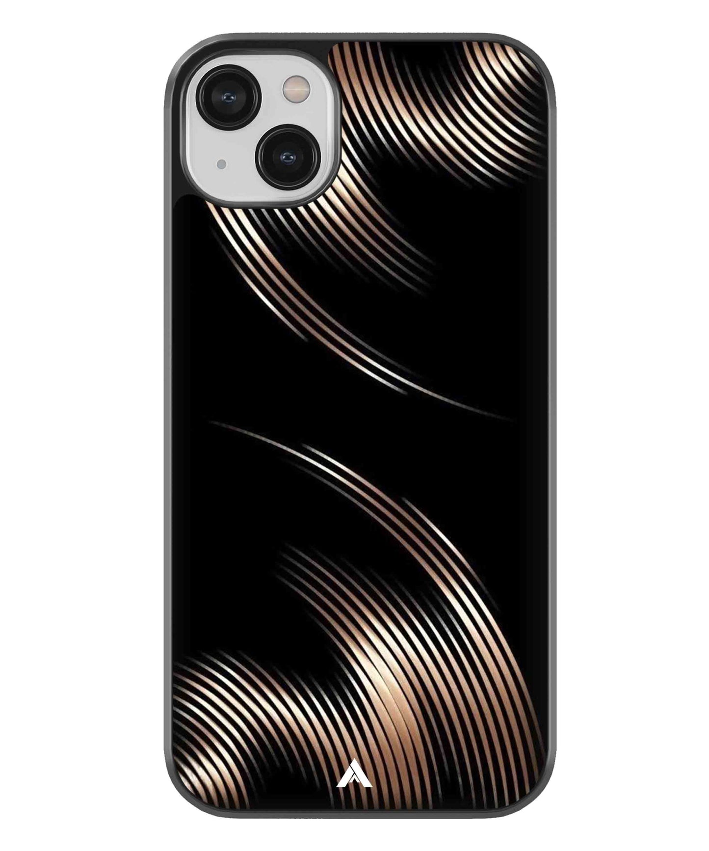 Stripe Pattern 1 Metal Back Cover Phone Case for iPhone 13