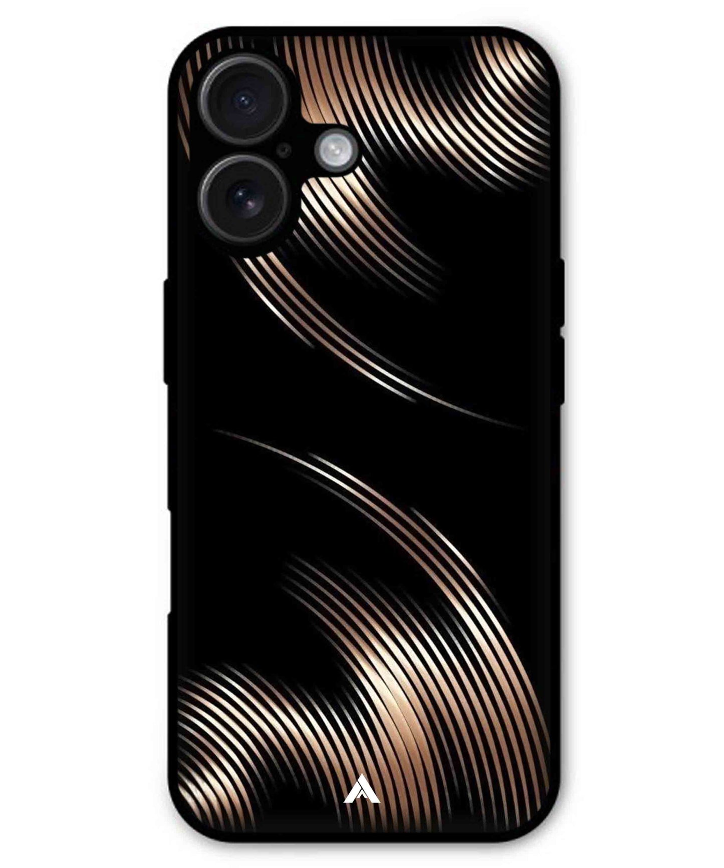 Stripe Pattern 1 Metal Back Cover Phone Case for iPhone 16