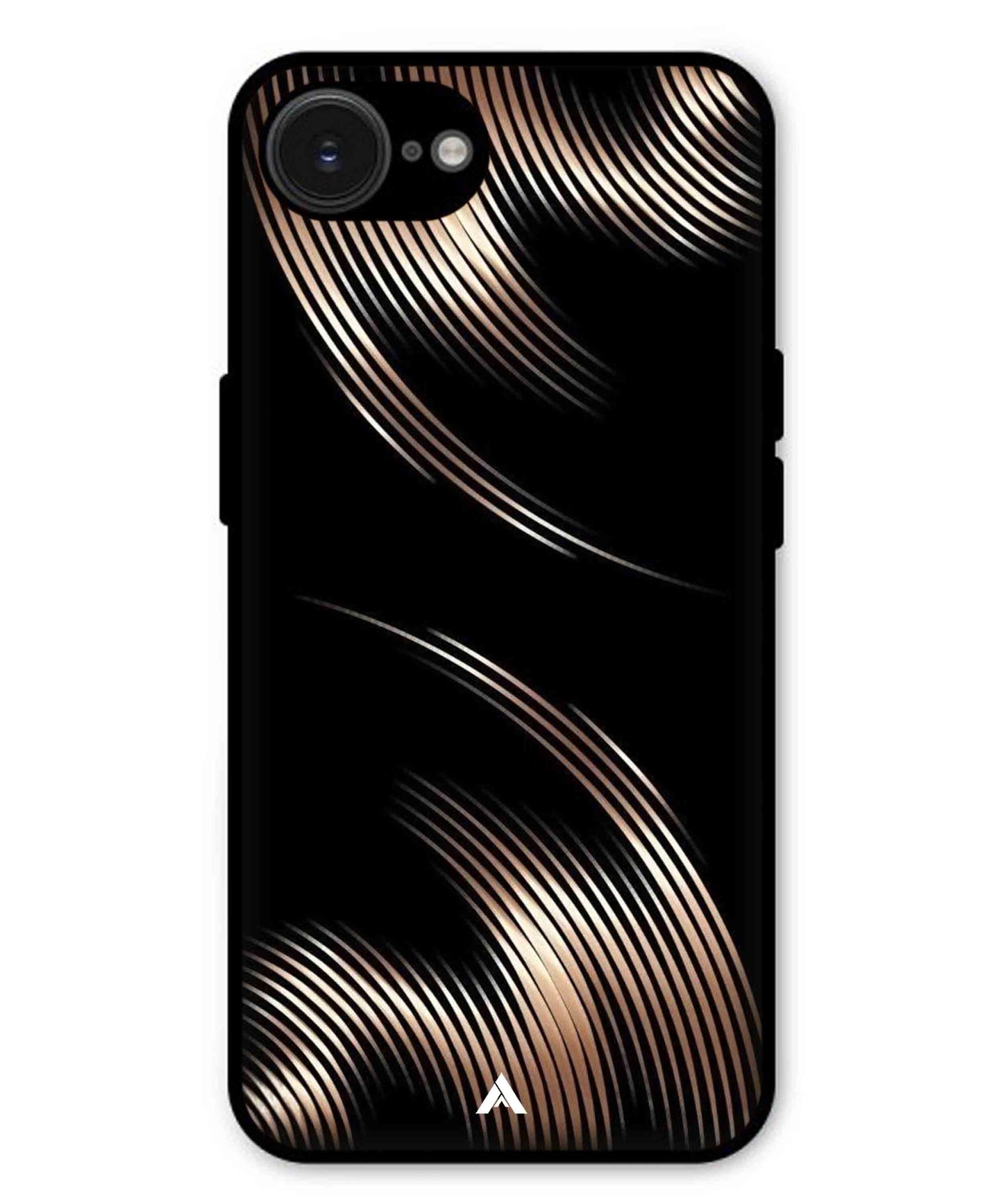 Stripe Pattern 1 Metal Back Cover Phone Case for iPhone 16e