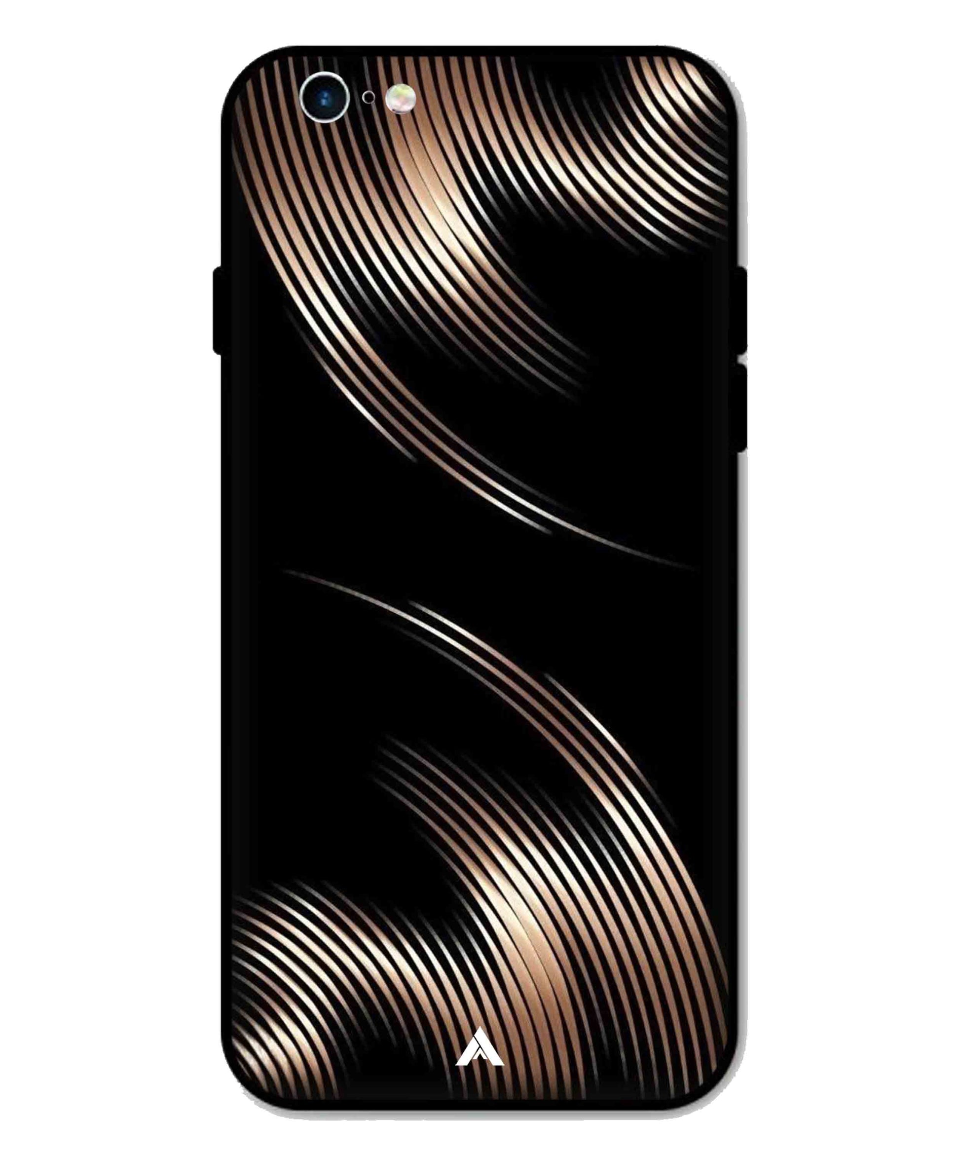 Stripe Pattern 1 Metal Back Cover Phone Case for iPhone 6 Plus