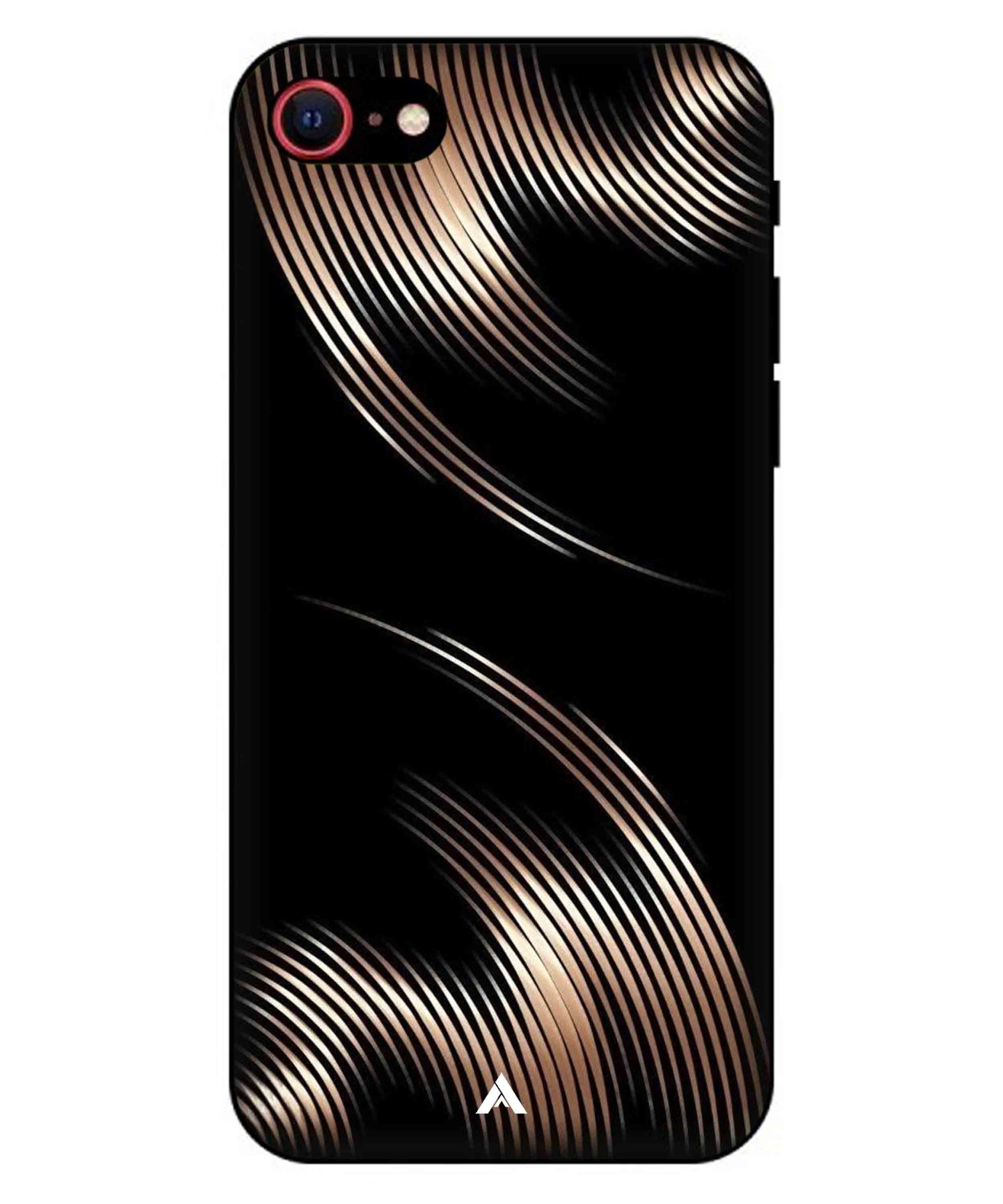 Stripe Pattern 1 Metal Back Cover Phone Case for iPhone 7