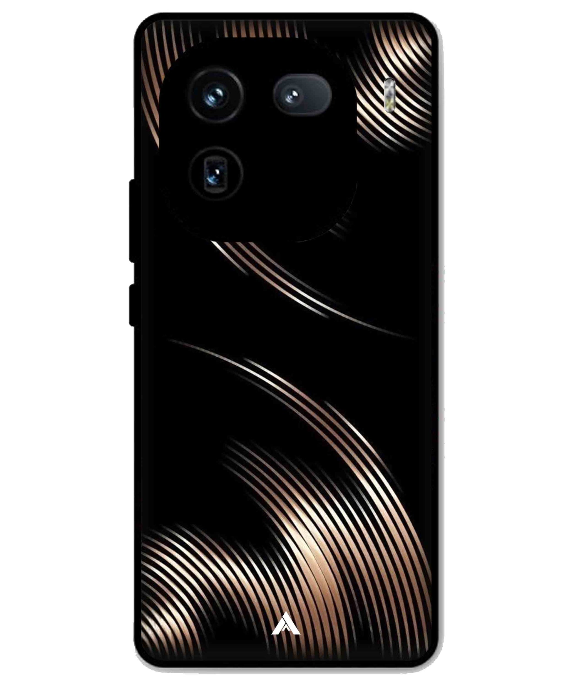 Stripe Pattern 1 Metal Back Cover Phone Case for iQOO 12