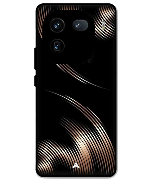Stripe Pattern 1 Metal Back Cover Phone Case for iQOO 12
