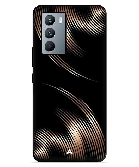 Stripe Pattern 1 Metal Back Cover Phone Case for iQOO Neo 5s