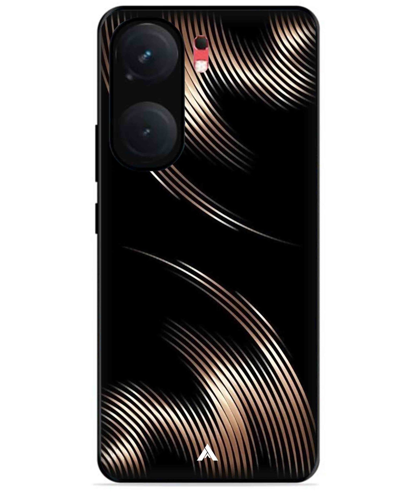 Stripe Pattern 1 Metal Back Cover Phone Case for iQOO Neo 9 Pro