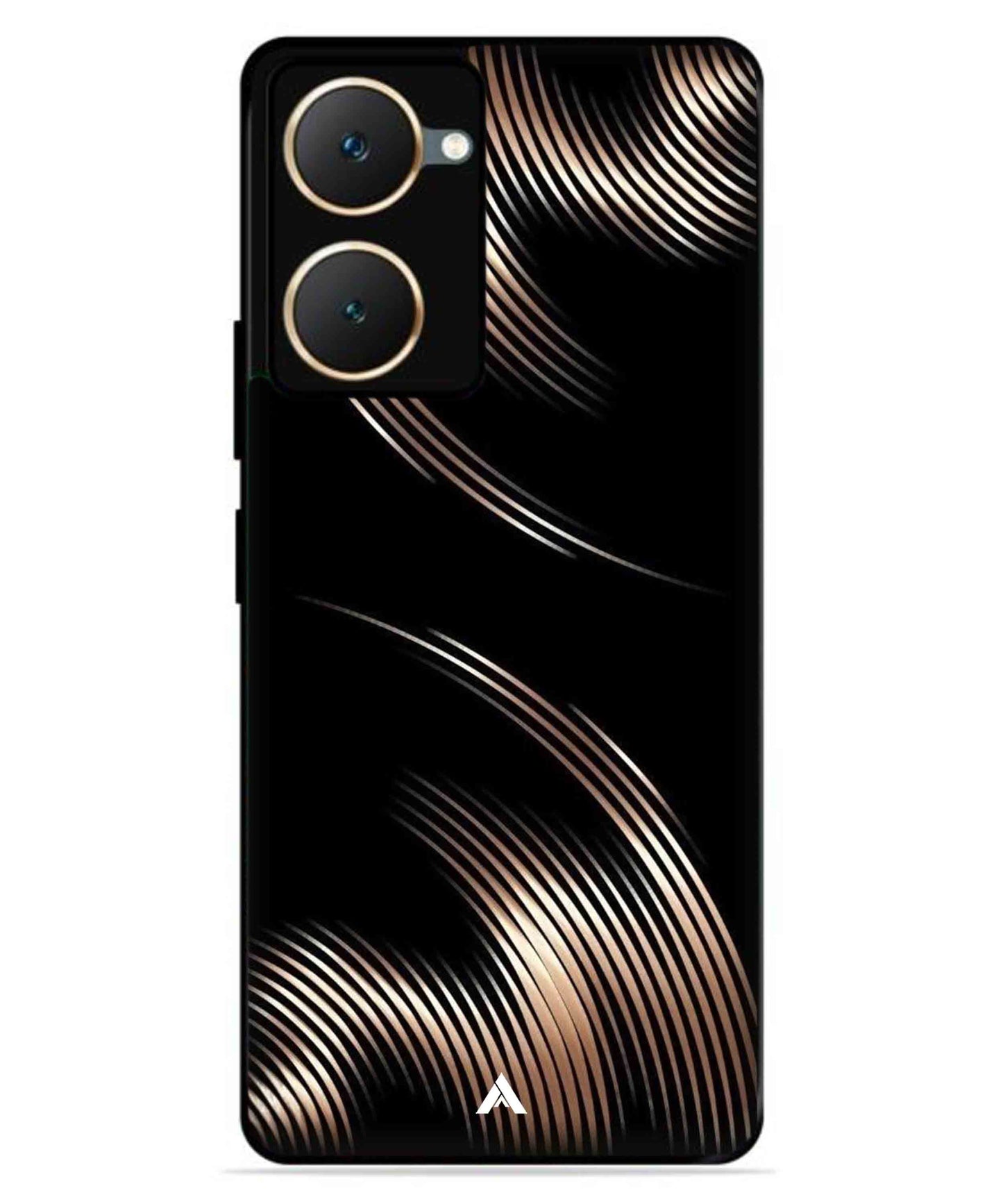 Stripe Pattern 1 Metal Back Cover Phone Case for iQOO Z9 Lite