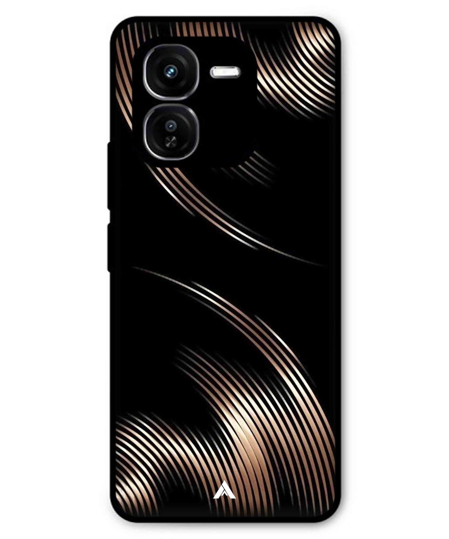 Stripe Pattern 1 Metal Back Cover Phone Case for iQOO Z9x