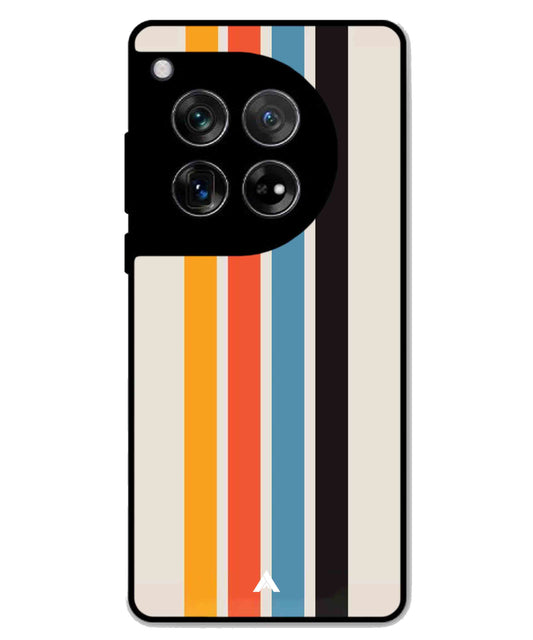 Stripe Pattern 2 Metal Back Cover Phone Case for Oneplus 11R
