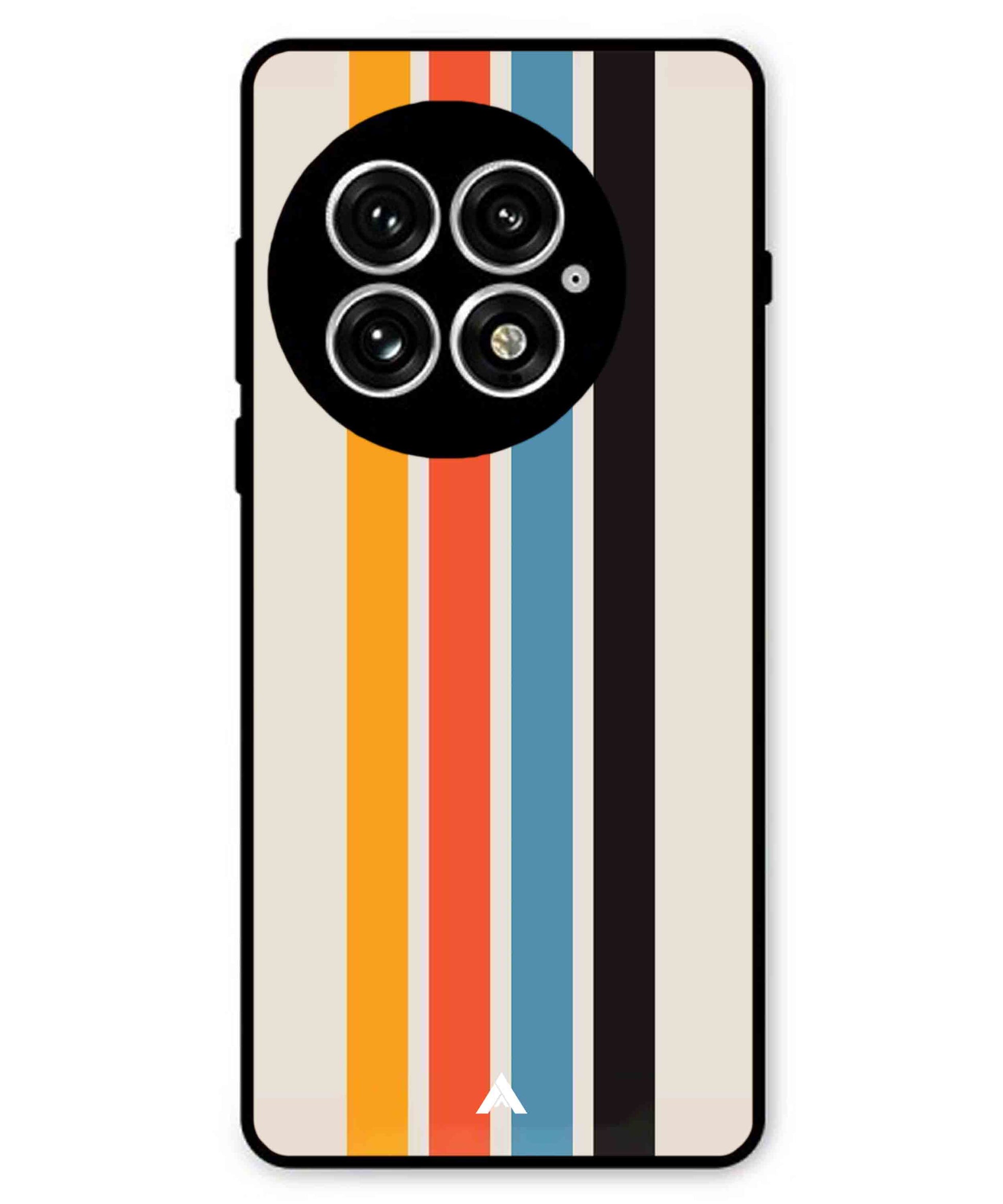 Stripe Pattern 2 Metal Back Cover Phone Case for Oneplus 13