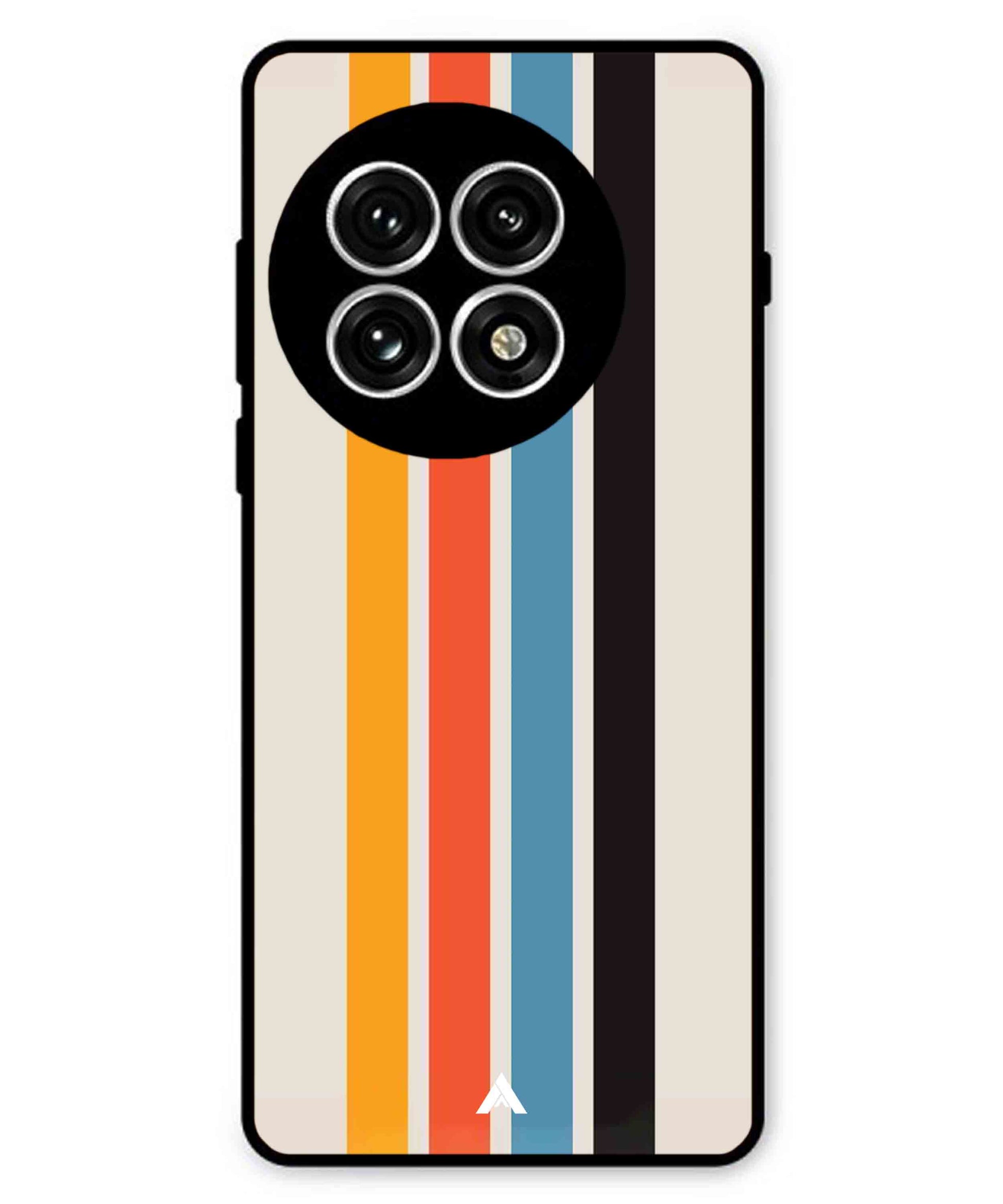 Stripe Pattern 2 Metal Back Cover Phone Case for Oneplus 13R