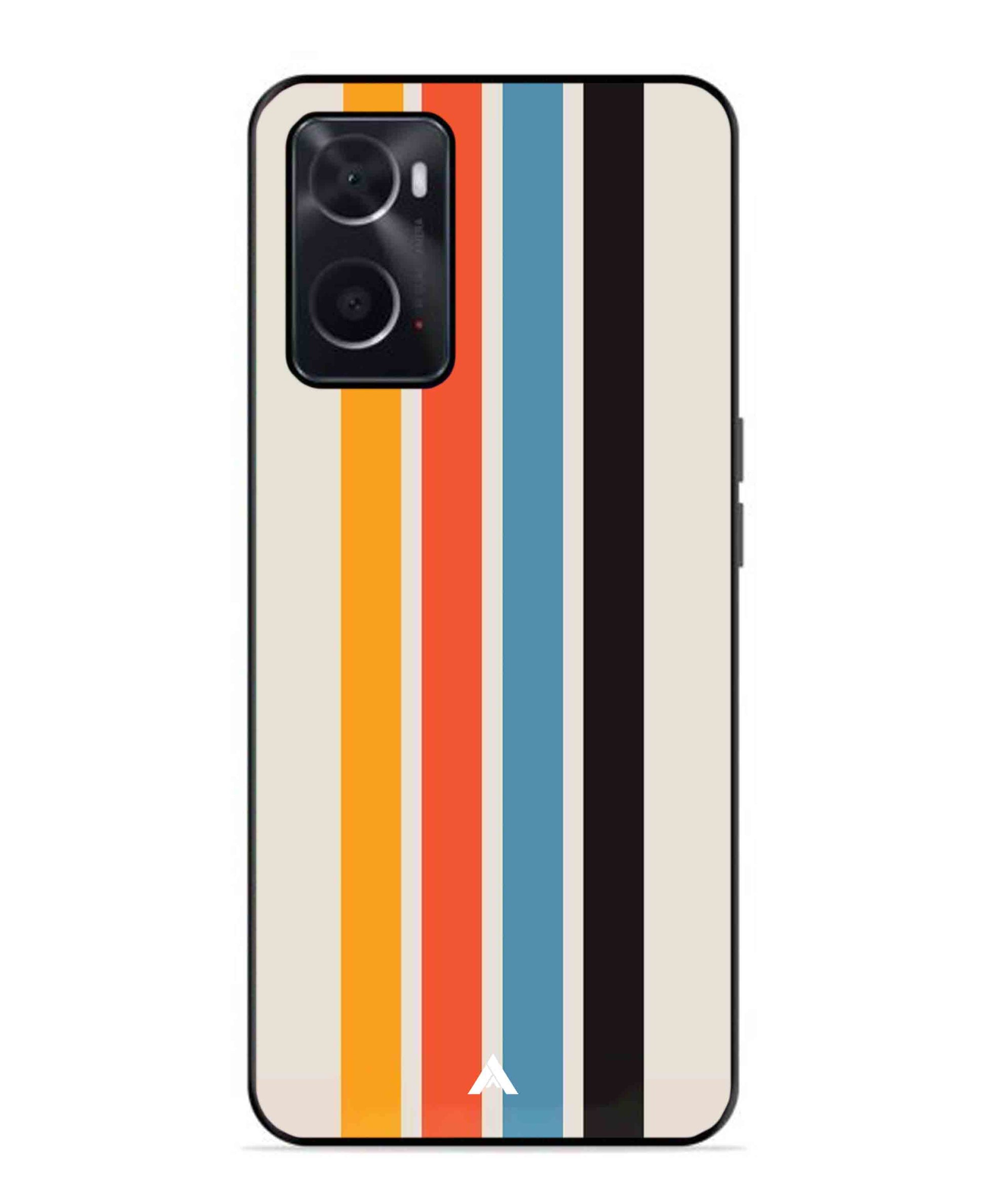 Stripe Pattern 2 Metal Back Cover Phone Case for Oppo A36