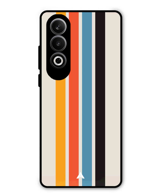Stripe Pattern 2 Metal Back Cover Phone Case for Oppo K12