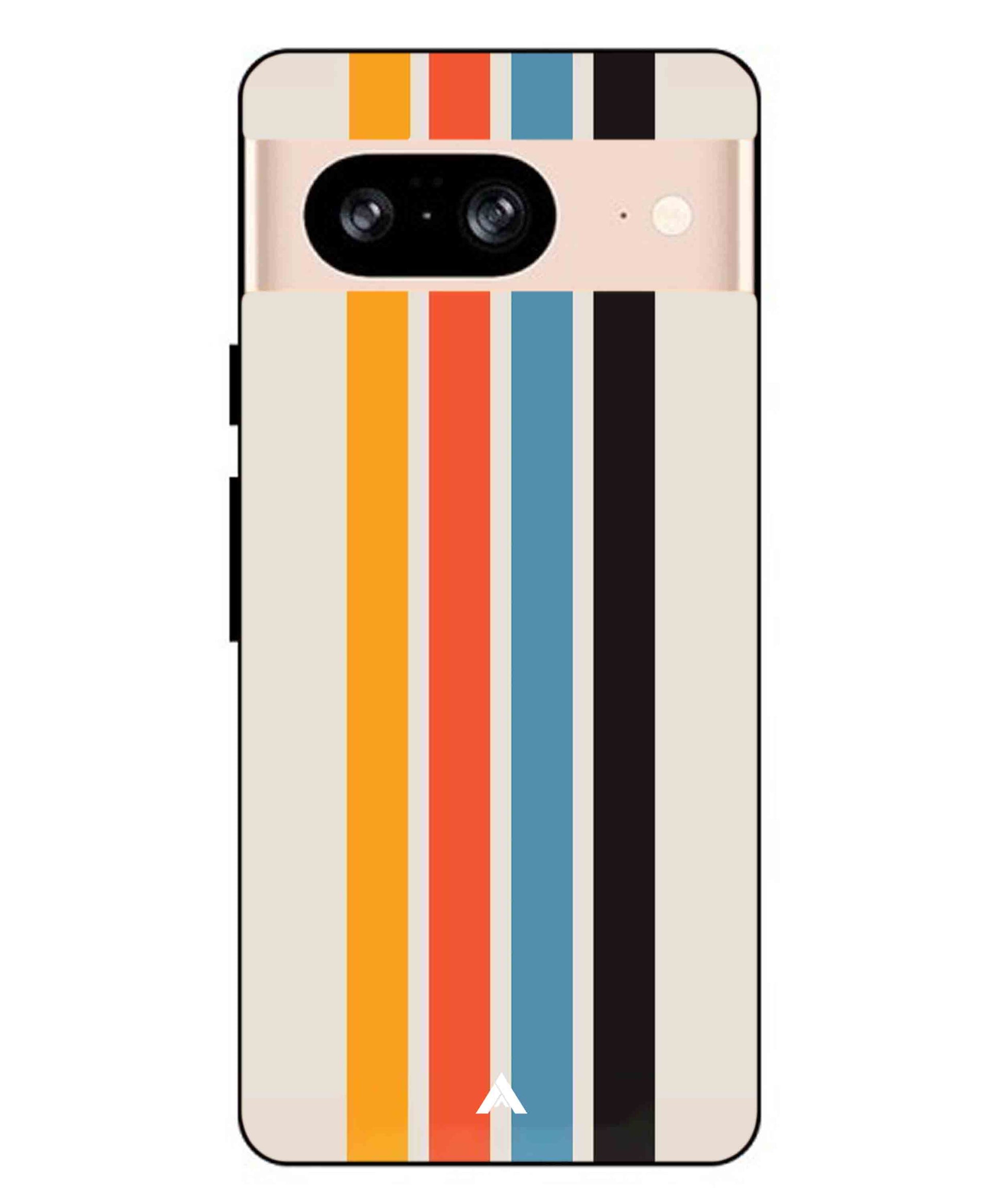 Stripe Pattern 2 Metal Back Cover Phone Case for Pixel 8