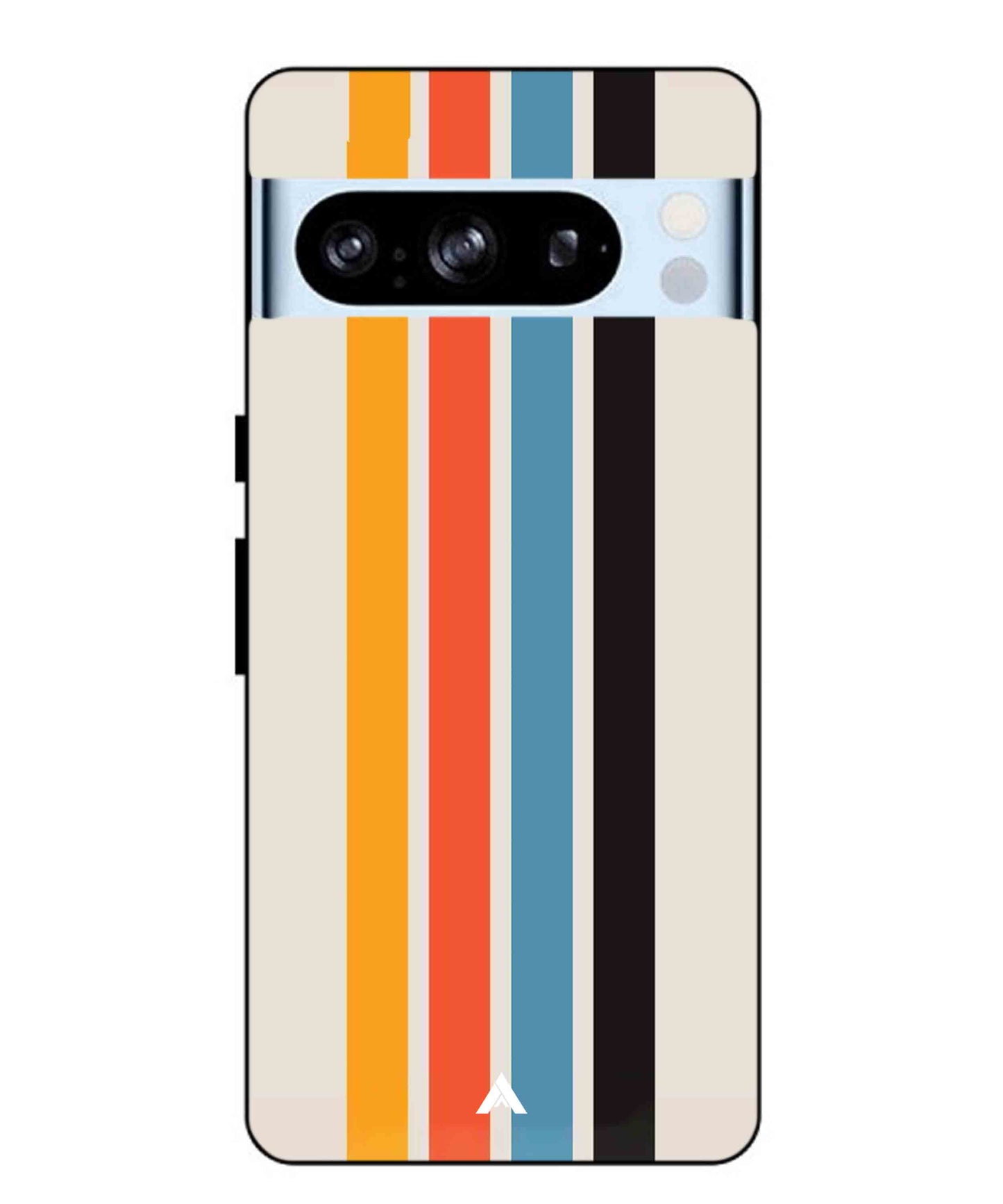 Stripe Pattern 2 Metal Back Cover Phone Case for Pixel 8 Pro