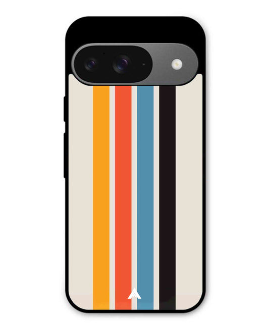 Stripe Pattern 2 Metal Back Cover Phone Case for Pixel 9
