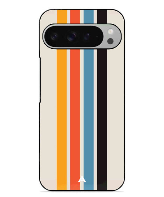 Stripe Pattern 2 Metal Back Cover Phone Case for Pixel 9 Pro