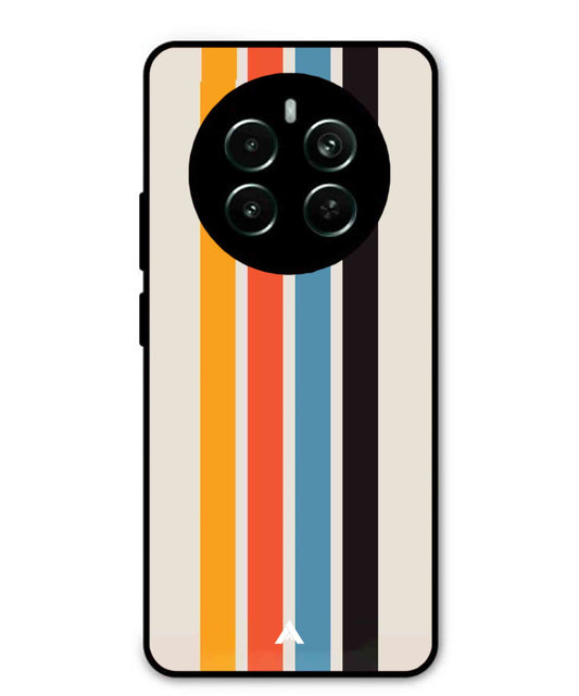 Stripe Pattern 2 Metal Back Cover Phone Case for Realme 12 Pro Plus