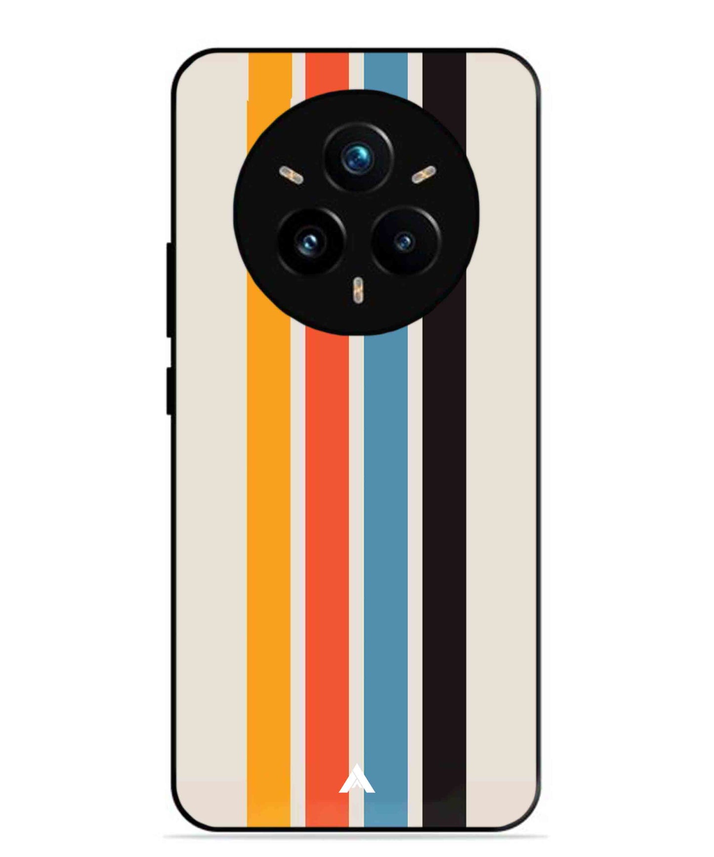 Stripe Pattern 2 Metal Back Cover Phone Case for Realme 14 Pro Plus