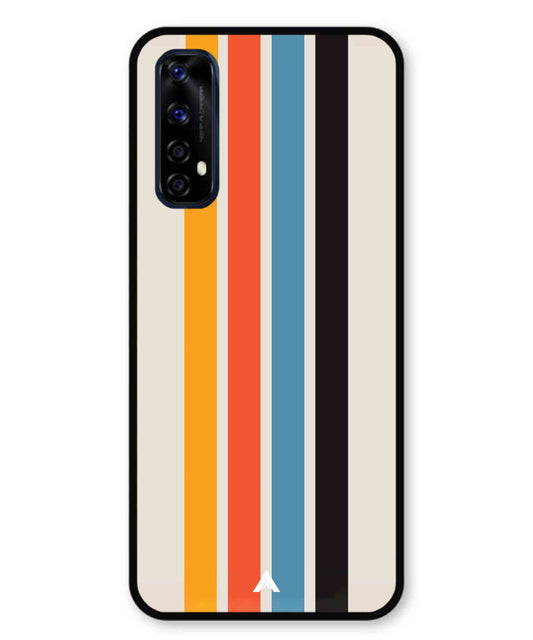 Stripe Pattern 2 Metal Back Cover Phone Case for Realme 7