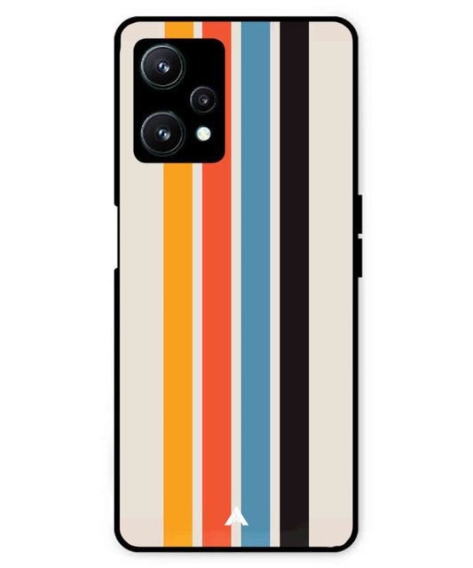 Stripe Pattern 2 Metal Back Cover Phone Case for Realme 9 SE