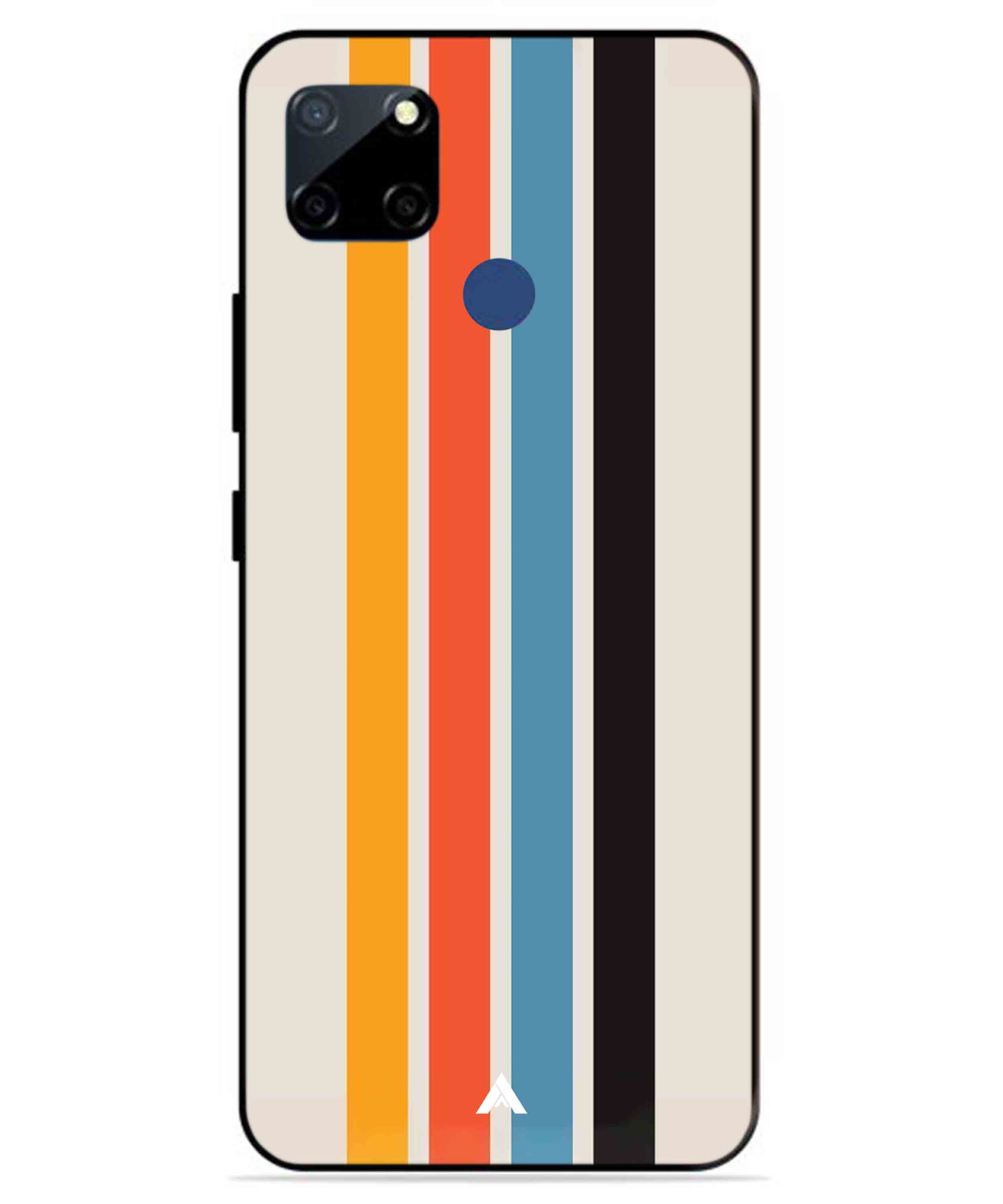 Stripe Pattern 2 Metal Back Cover Phone Case for Realme C12