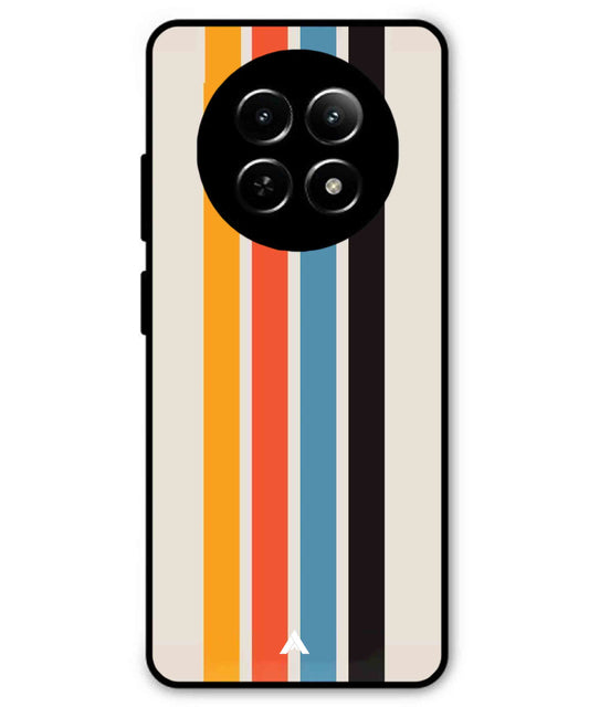 Stripe Pattern 2 Metal Back Cover Phone Case for Realme C65