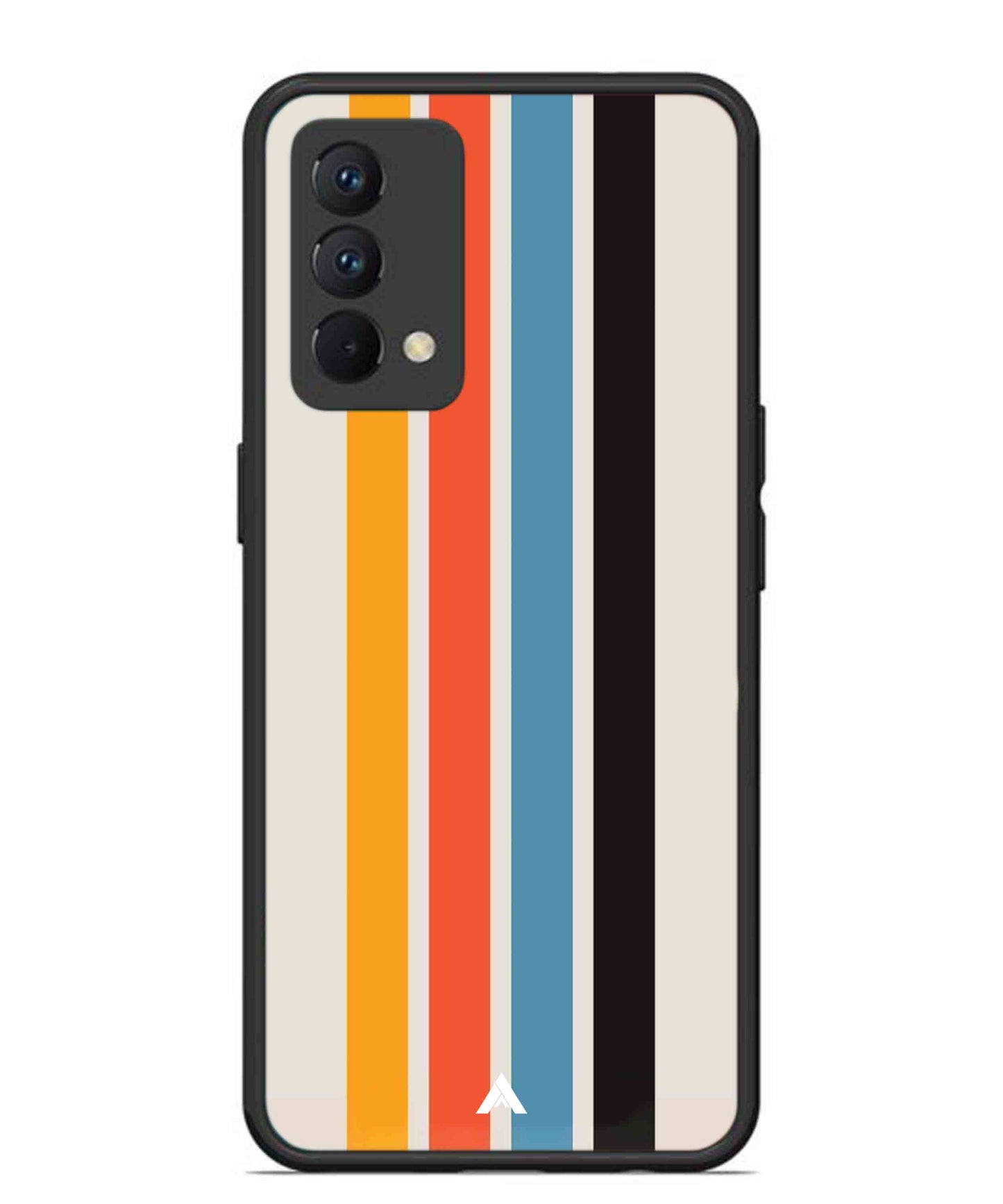 Stripe Pattern 2 Metal Back Cover Phone Case for Realme GT Master Edition