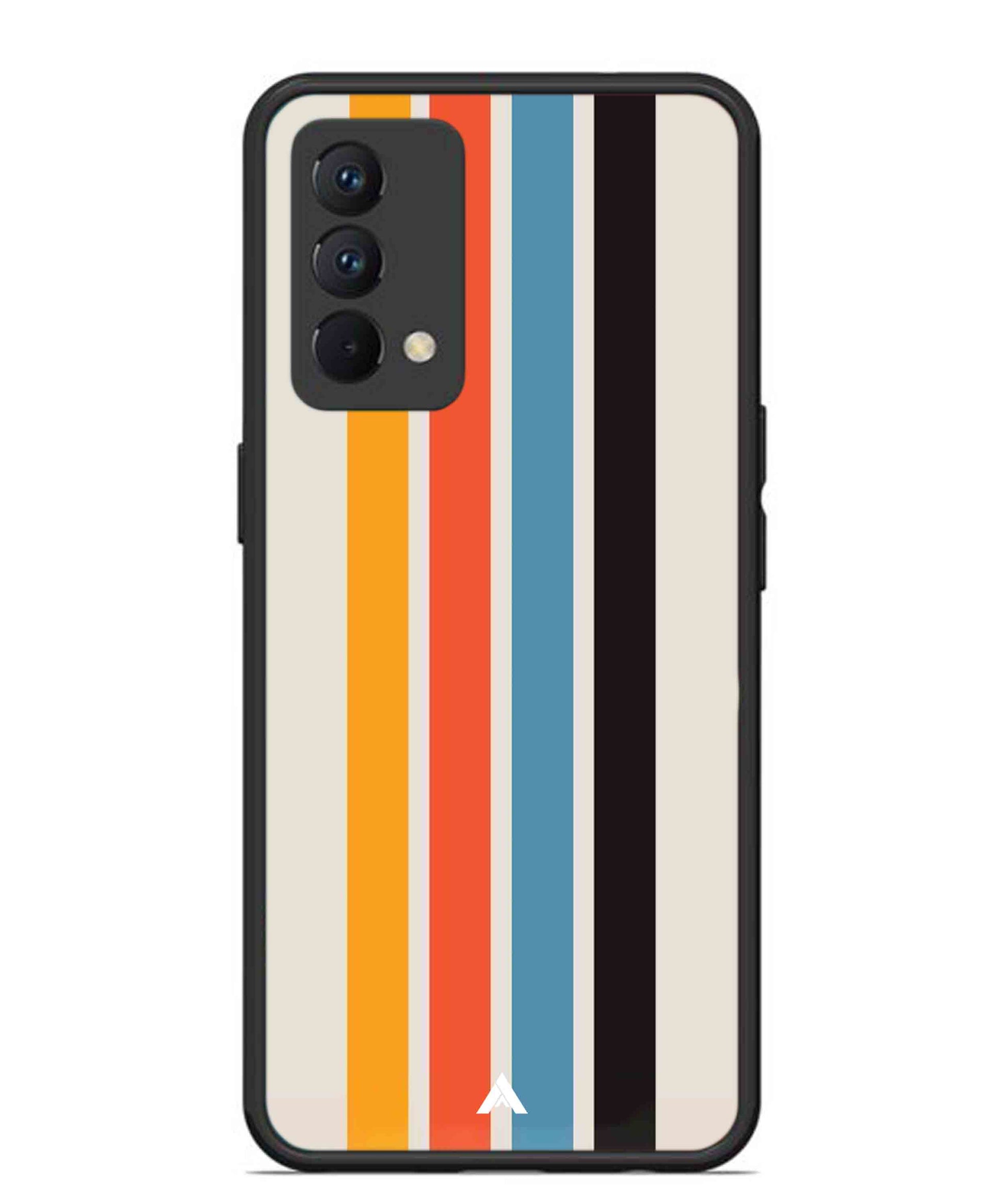 Stripe Pattern 2 Metal Back Cover Phone Case for Realme GT Master Edition