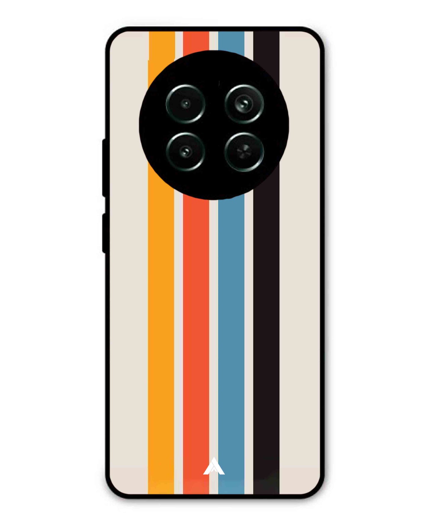 Stripe Pattern 2 Metal Back Cover Phone Case for Realme Narzo 70X