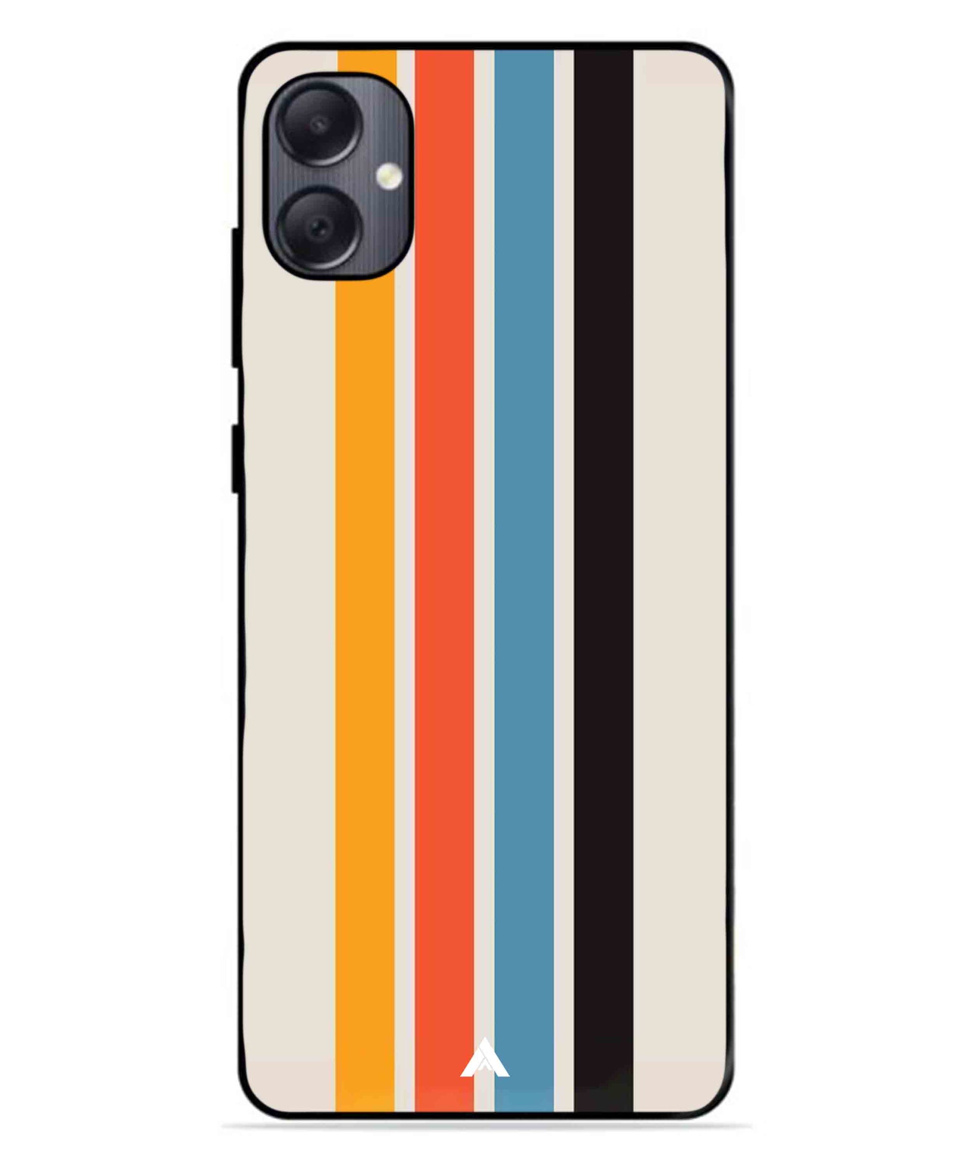 Stripe Pattern 2 Metal Back Cover Phone Case for Samsung Galaxy A05