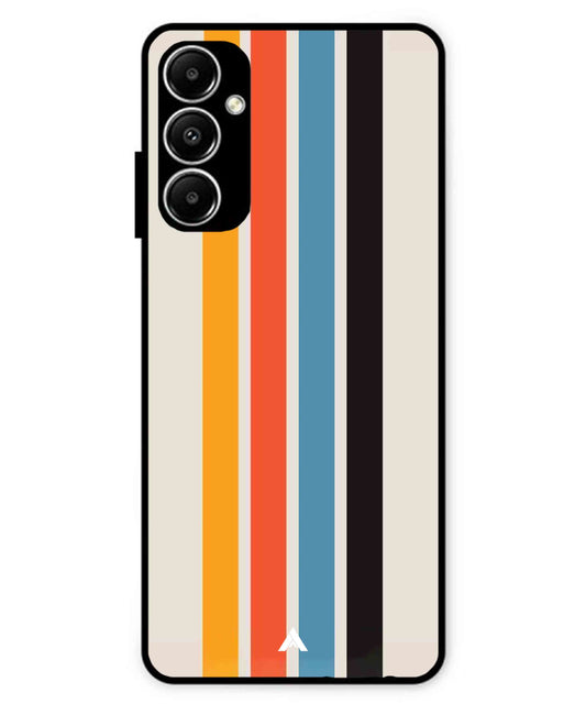 Stripe Pattern 2 Metal Back Cover Phone Case for Samsung Galaxy A05s