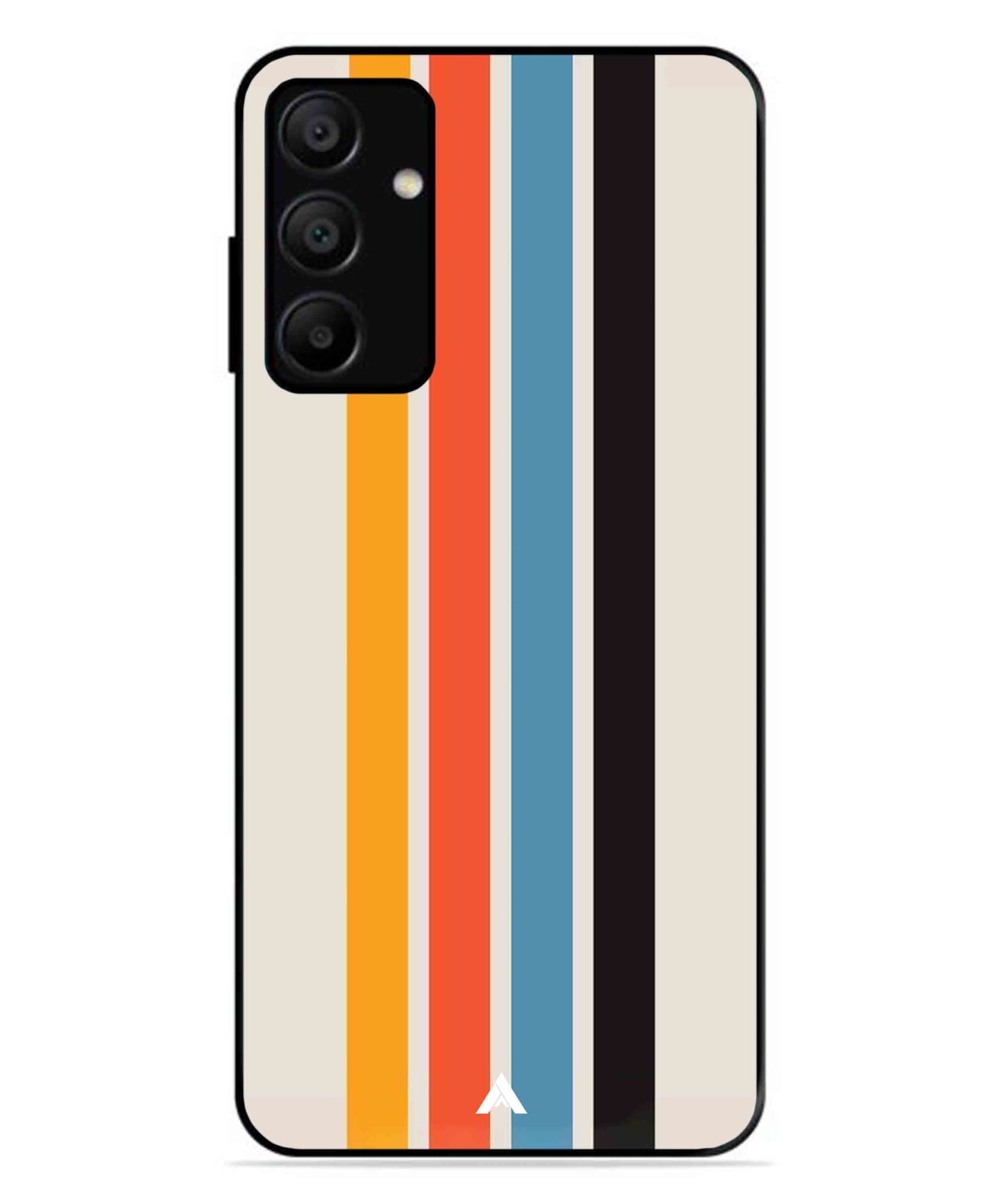 Stripe Pattern 2 Metal Back Cover Phone Case for Samsung Galaxy A15 5G