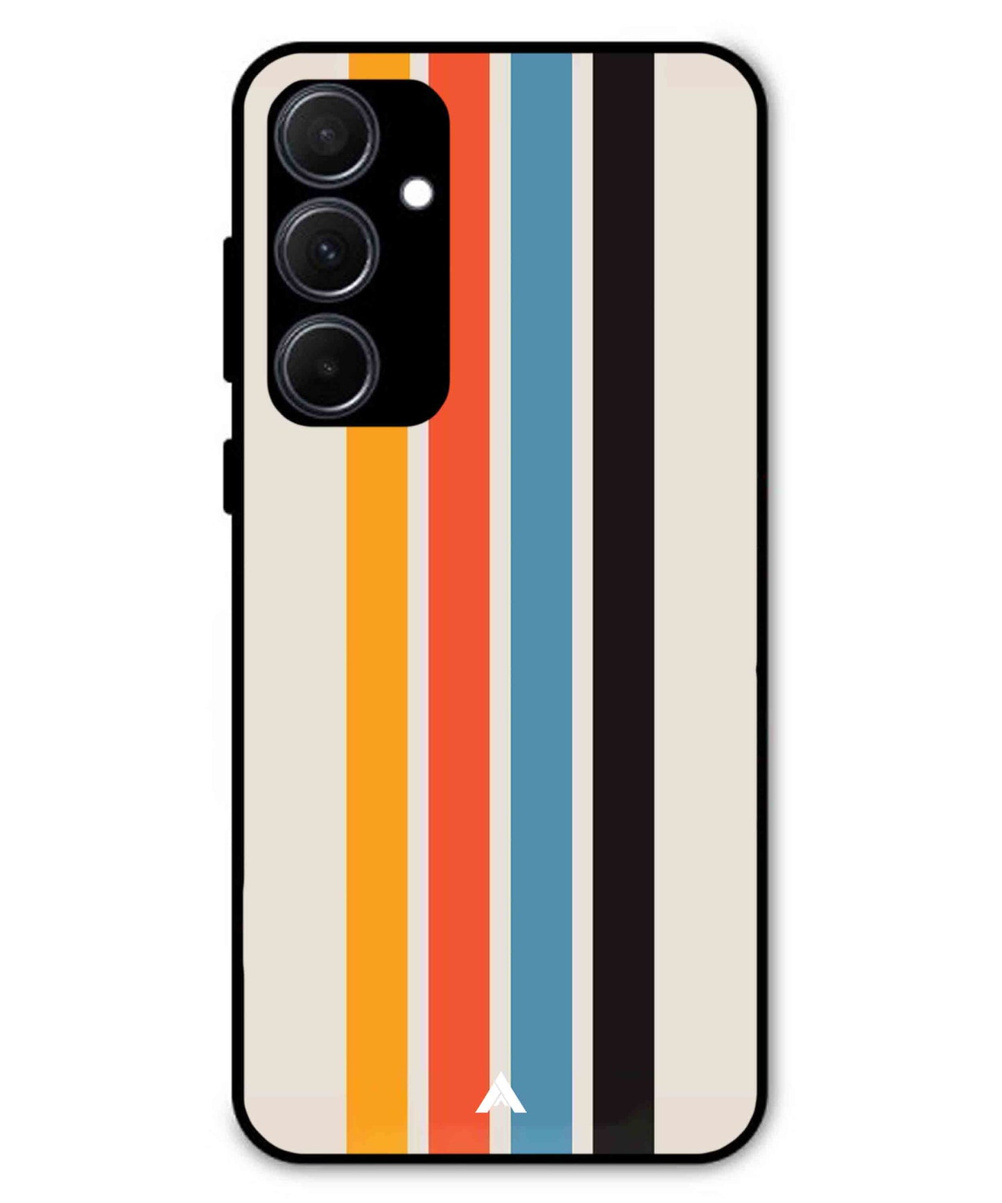 Stripe Pattern 2 Metal Back Cover Phone Case for Samsung Galaxy A35