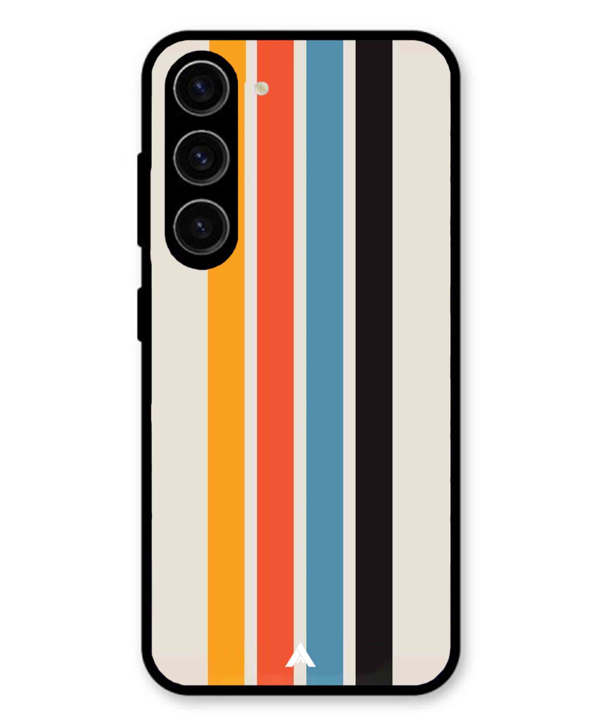 Stripe Pattern 2 Metal Back Cover Phone Case for Samsung Galaxy A36