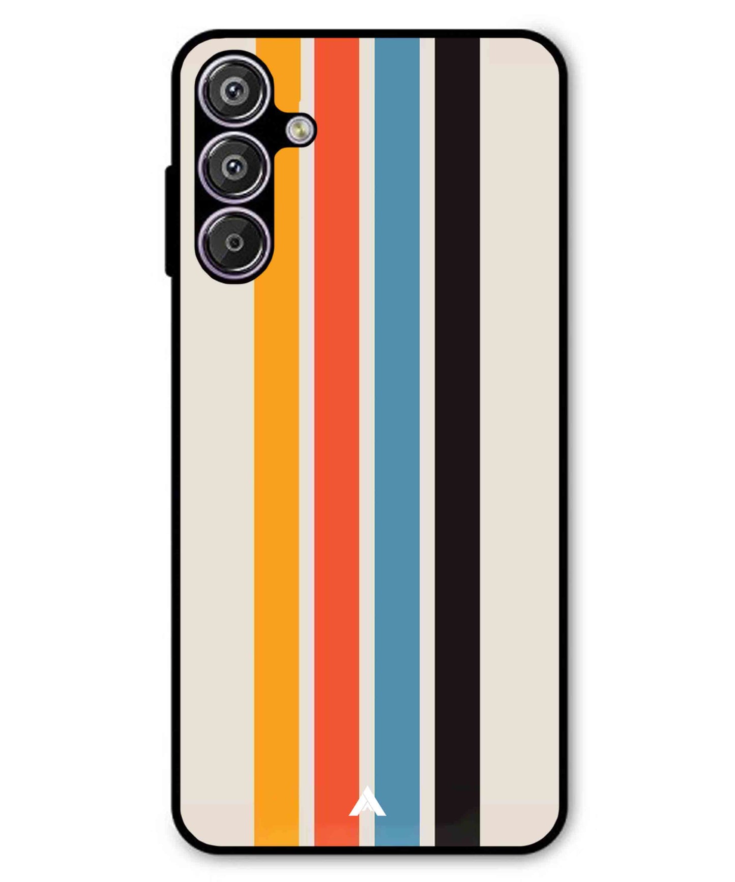 Stripe Pattern 2 Metal Back Cover Phone Case for Samsung Galaxy F15