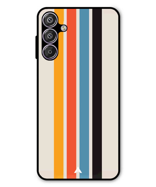 Stripe Pattern 2 Metal Back Cover Phone Case for Samsung Galaxy M16