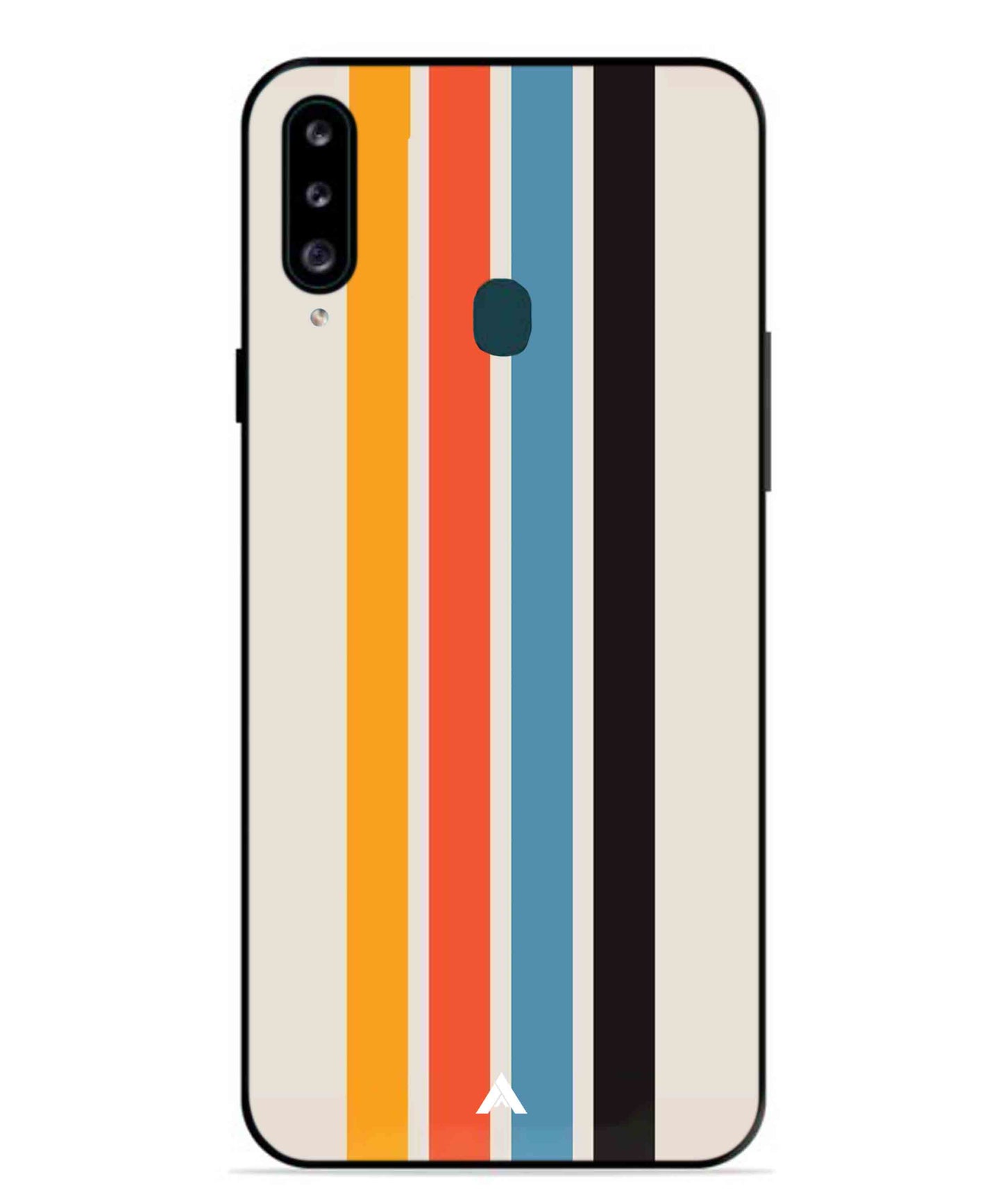 Stripe Pattern 2 Metal Back Cover Phone Case for Samsung Galaxy M30