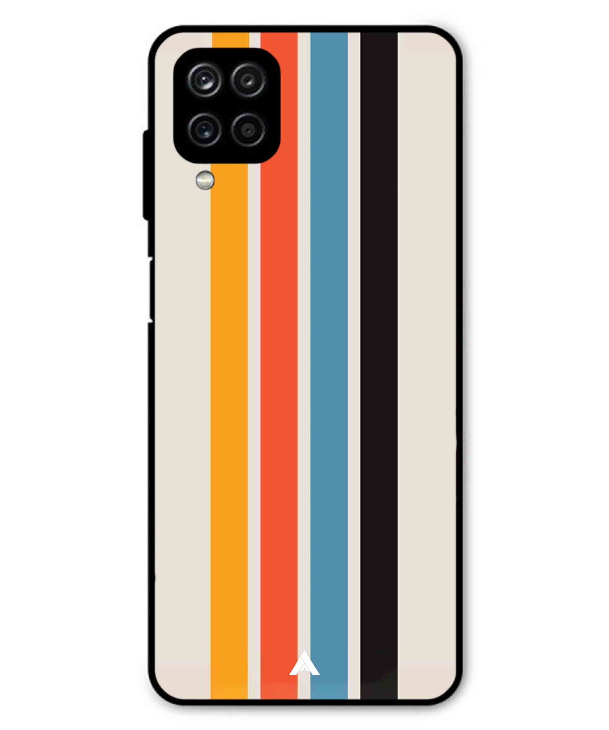 Stripe Pattern 2 Metal Back Cover Phone Case for Samsung Galaxy M33
